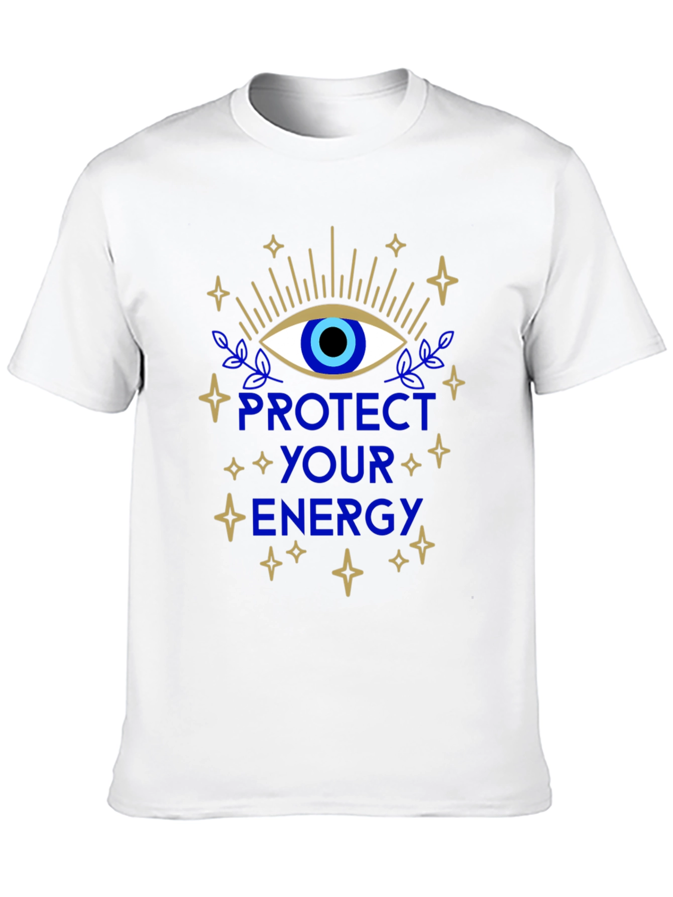 Black Protect Your Energy Graphic T-Shirt view 10