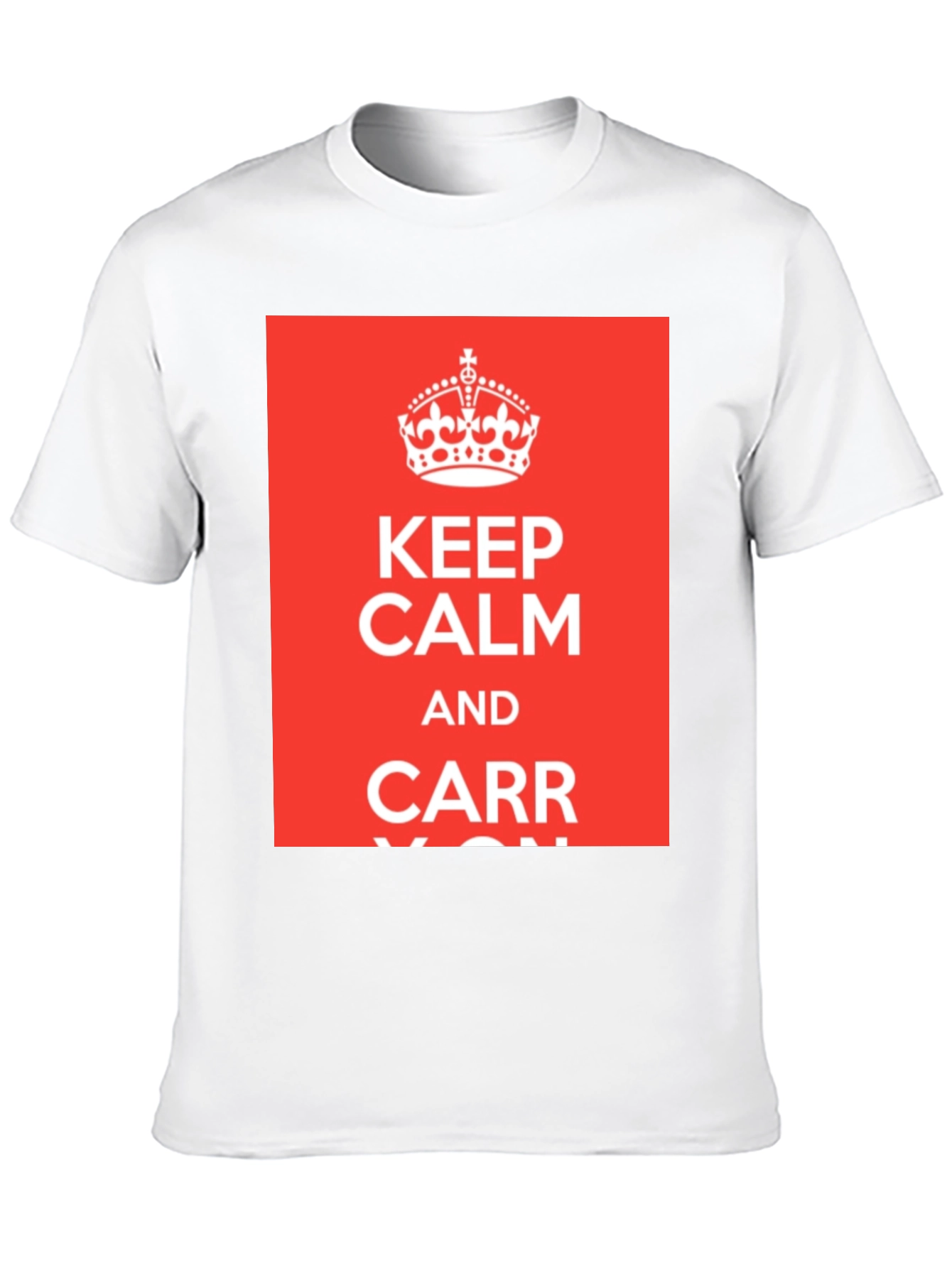 Black Keep Calm and Carr-y On T-Shirt - Black Crew Neck Tee view 10