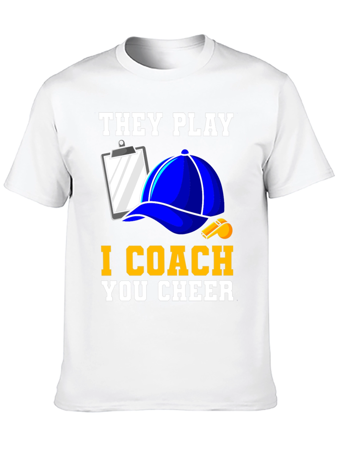 Black They Play I Coach You Cheer T-Shirt view 10