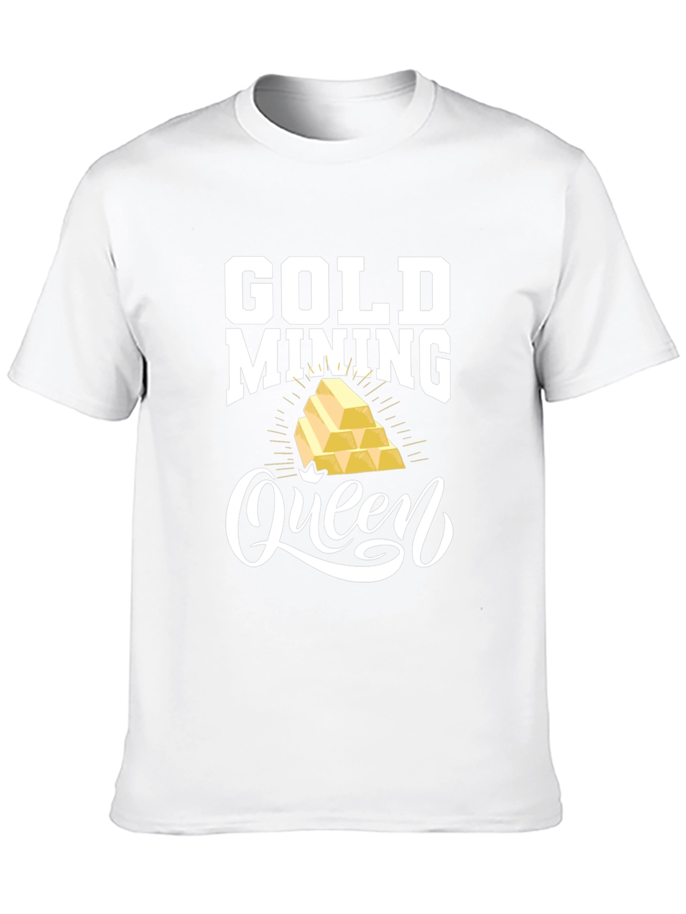 Black Gold Mining Queen Black Graphic Tee view 10