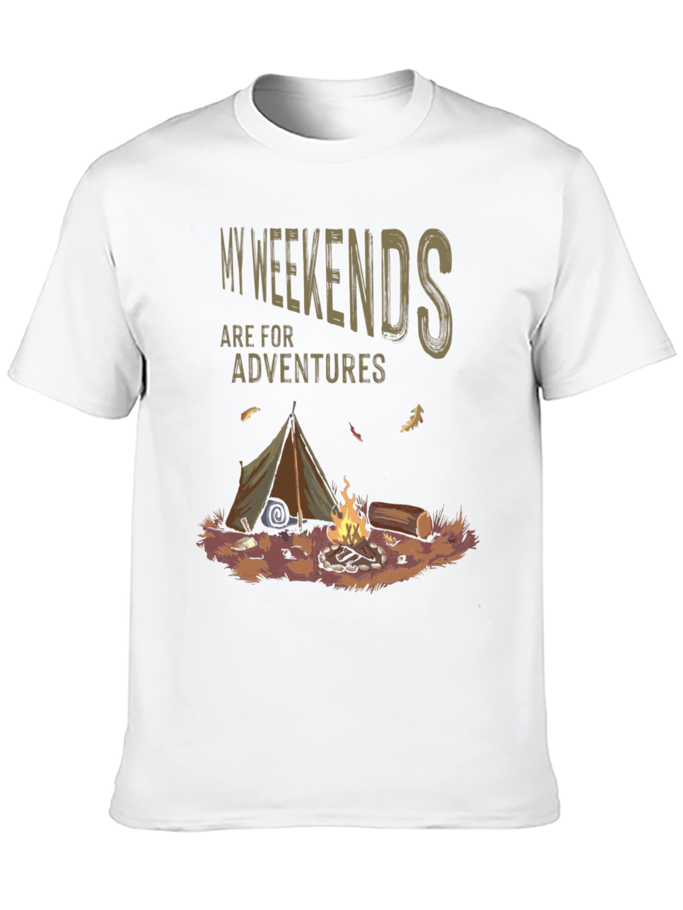 Black Weekend Adventure Camping Graphic Tee view 10
