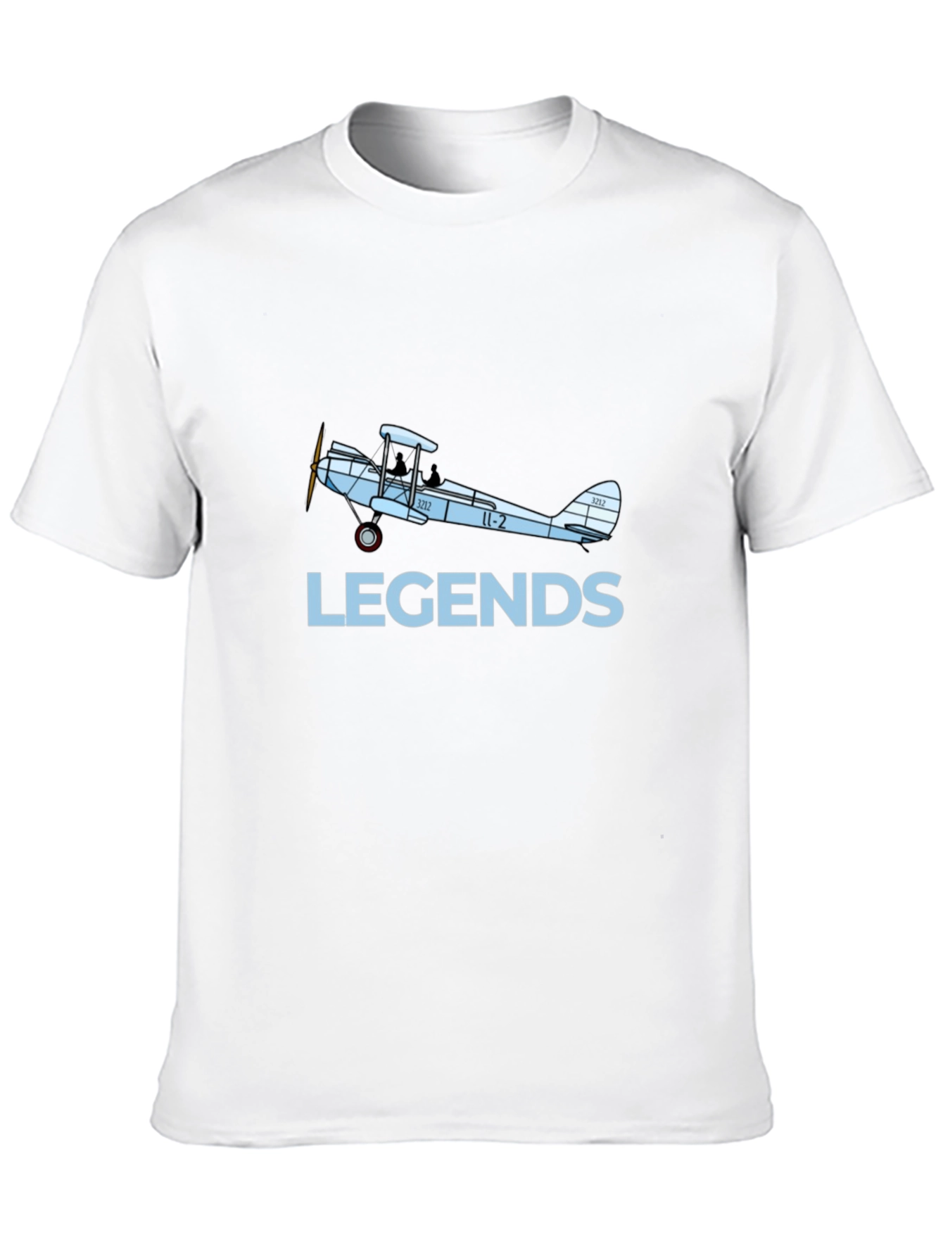 Black Legends Biplane Graphic T-Shirt - Black view 10