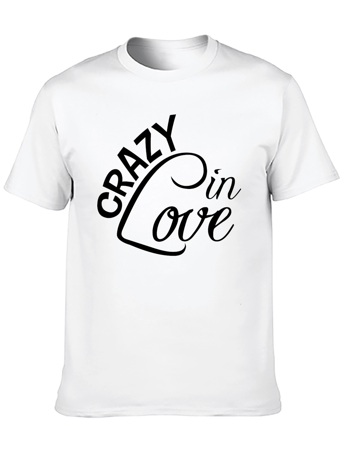 Black Crazy In Love T-Shirt - Stylish Graphic Tee view 10