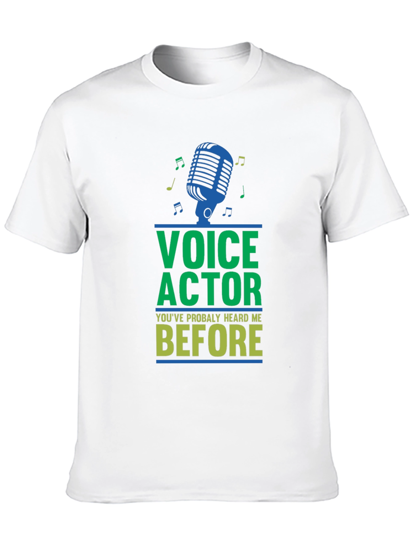 Black Voice Actor Tee - "You've Probably Heard Me Before" view 10