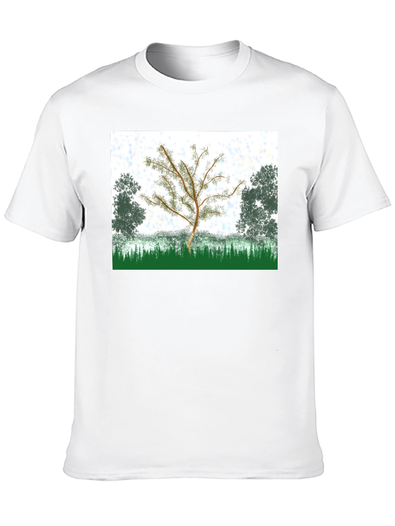 Black Nature Tree Graphic T-Shirt - Black view 10