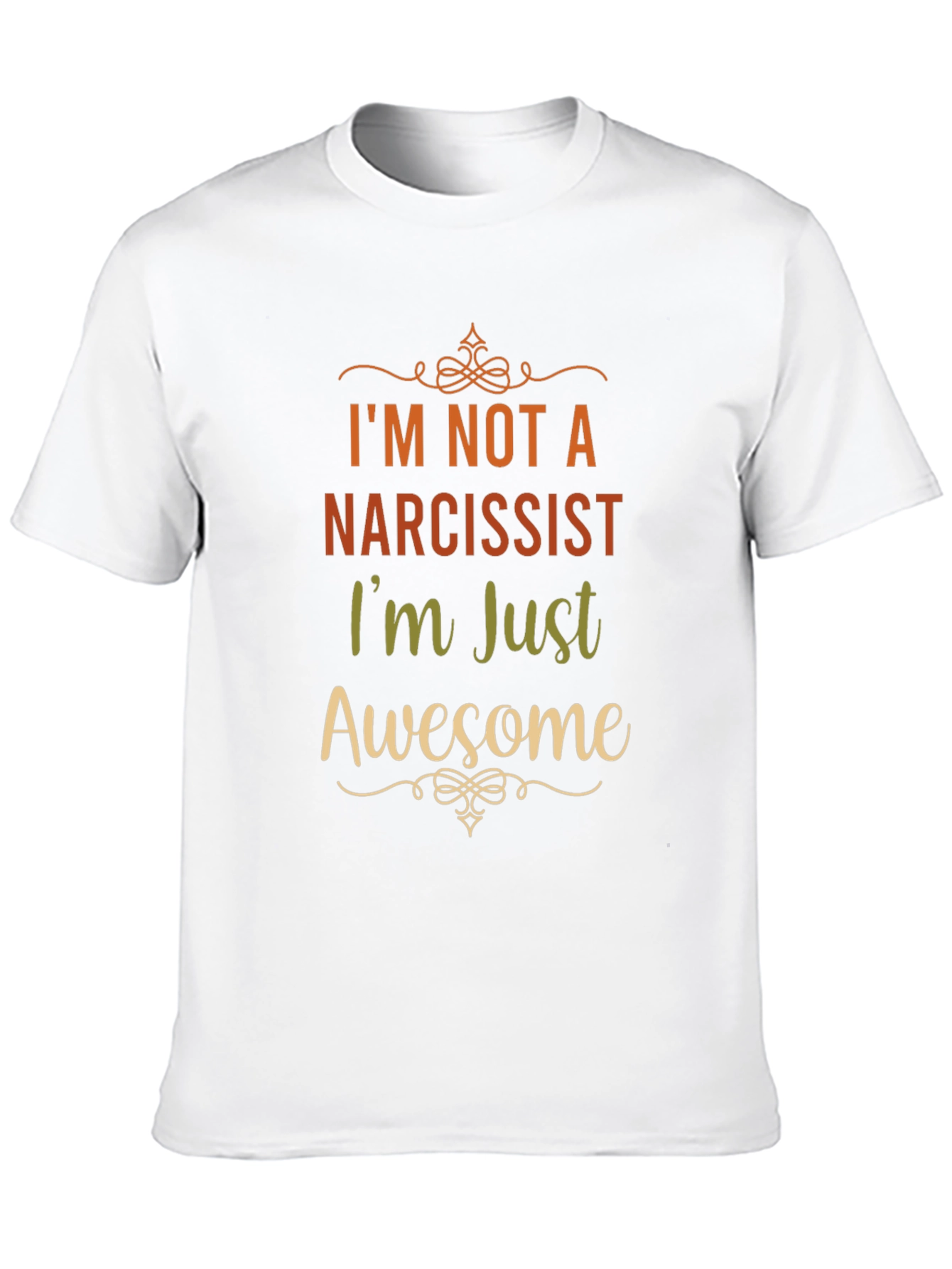Black Narcissist? Awesome! Graphic T-Shirt view 10