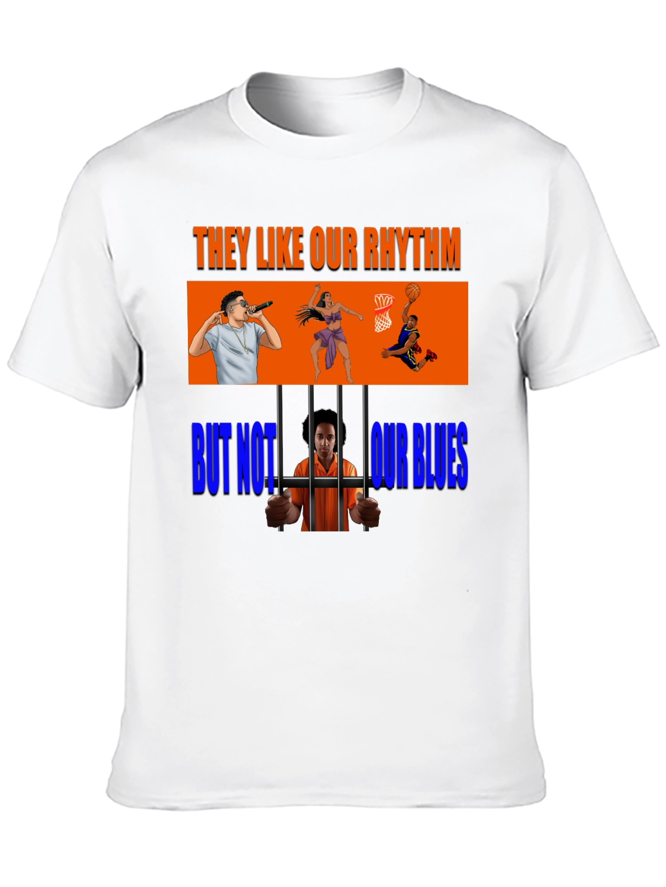 Black Rhythm and Blues Graphic T-Shirt view 10