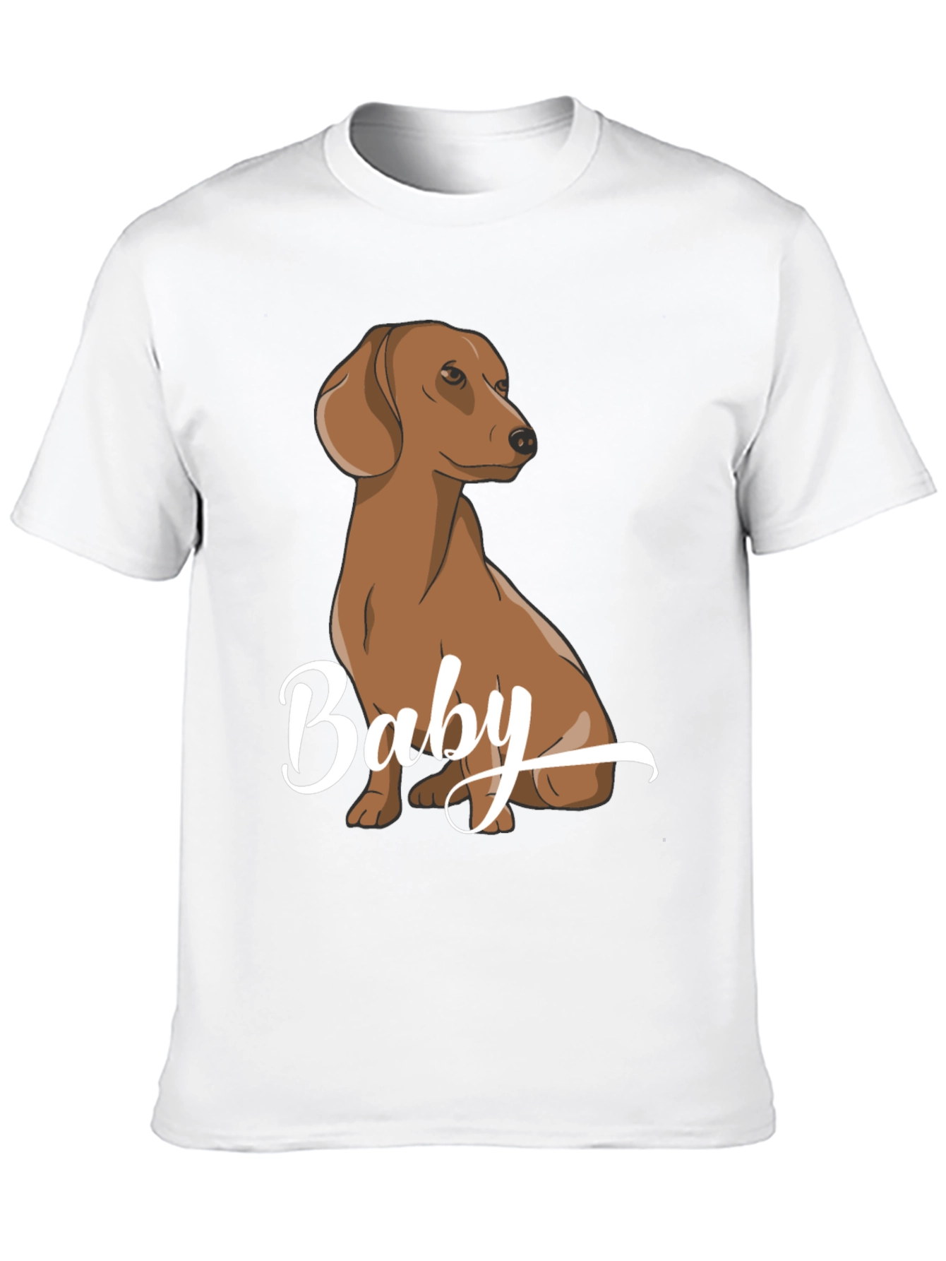 Black Dachshund Baby Graphic Tee, Black view 10