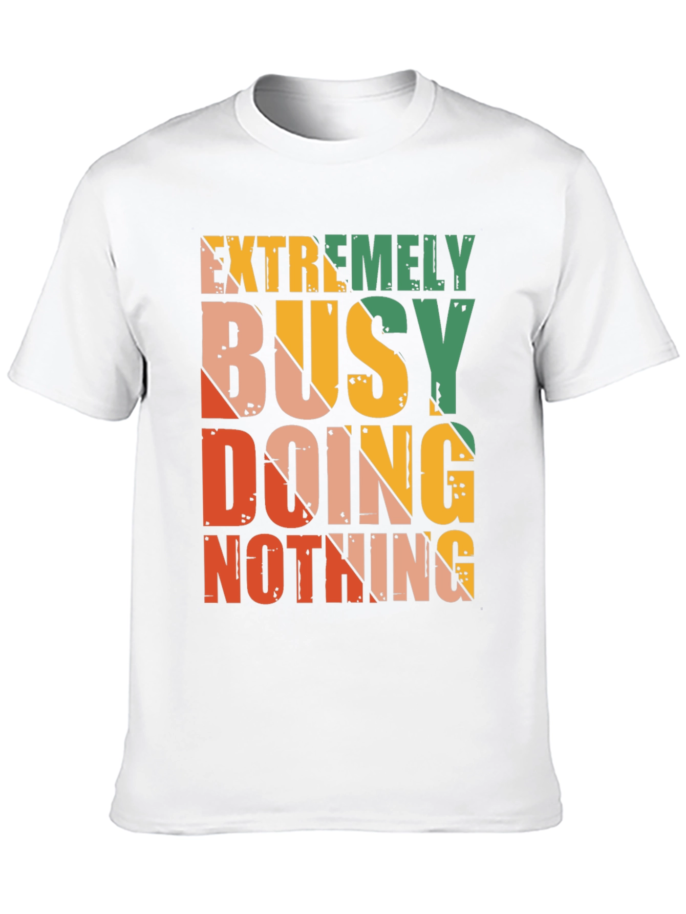 Black Extremely Busy Doing Nothing Graphic Tee view 10