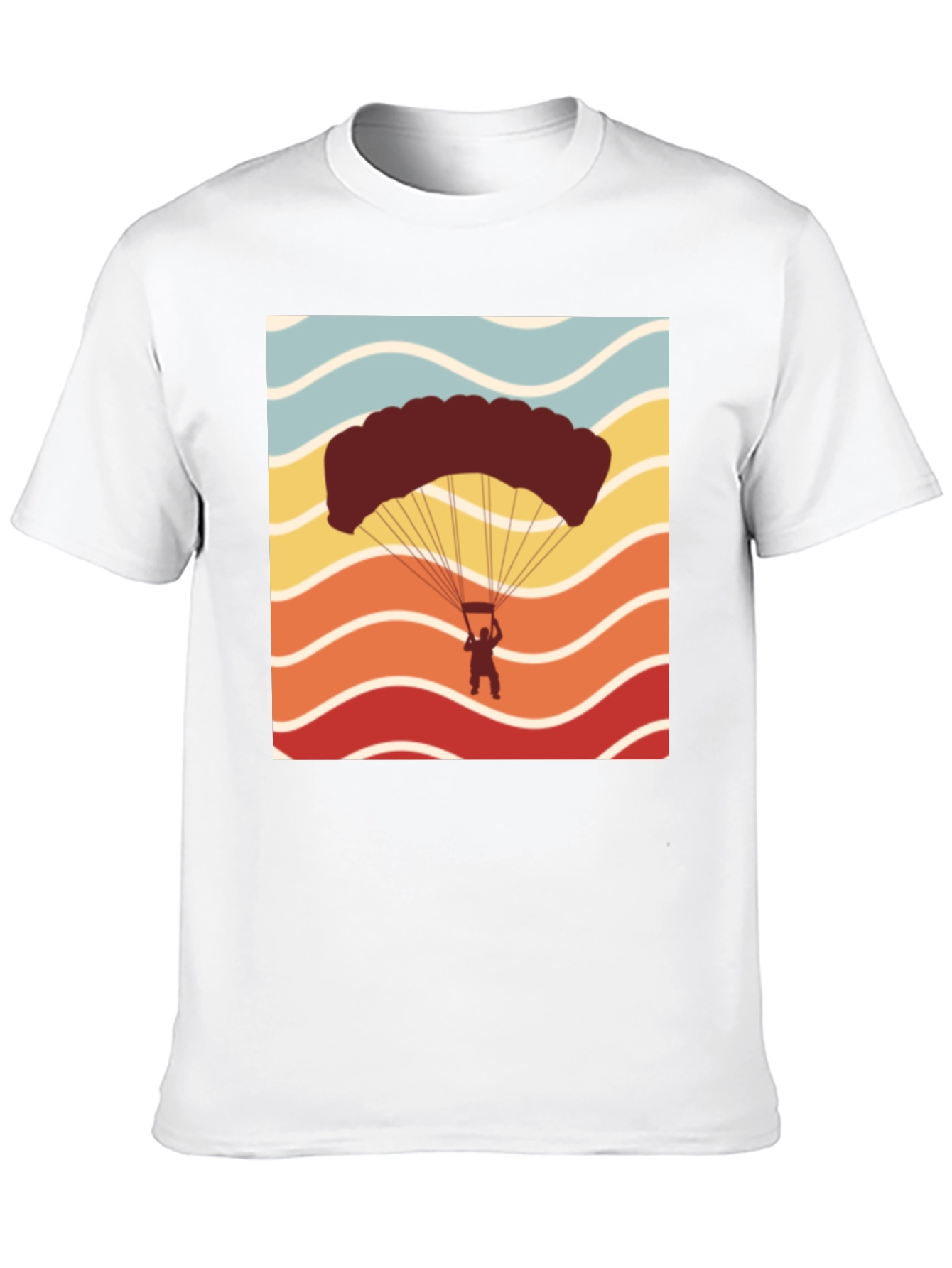 Black Retro Skydiving T-Shirt - Adventure Seeker Tee view 10