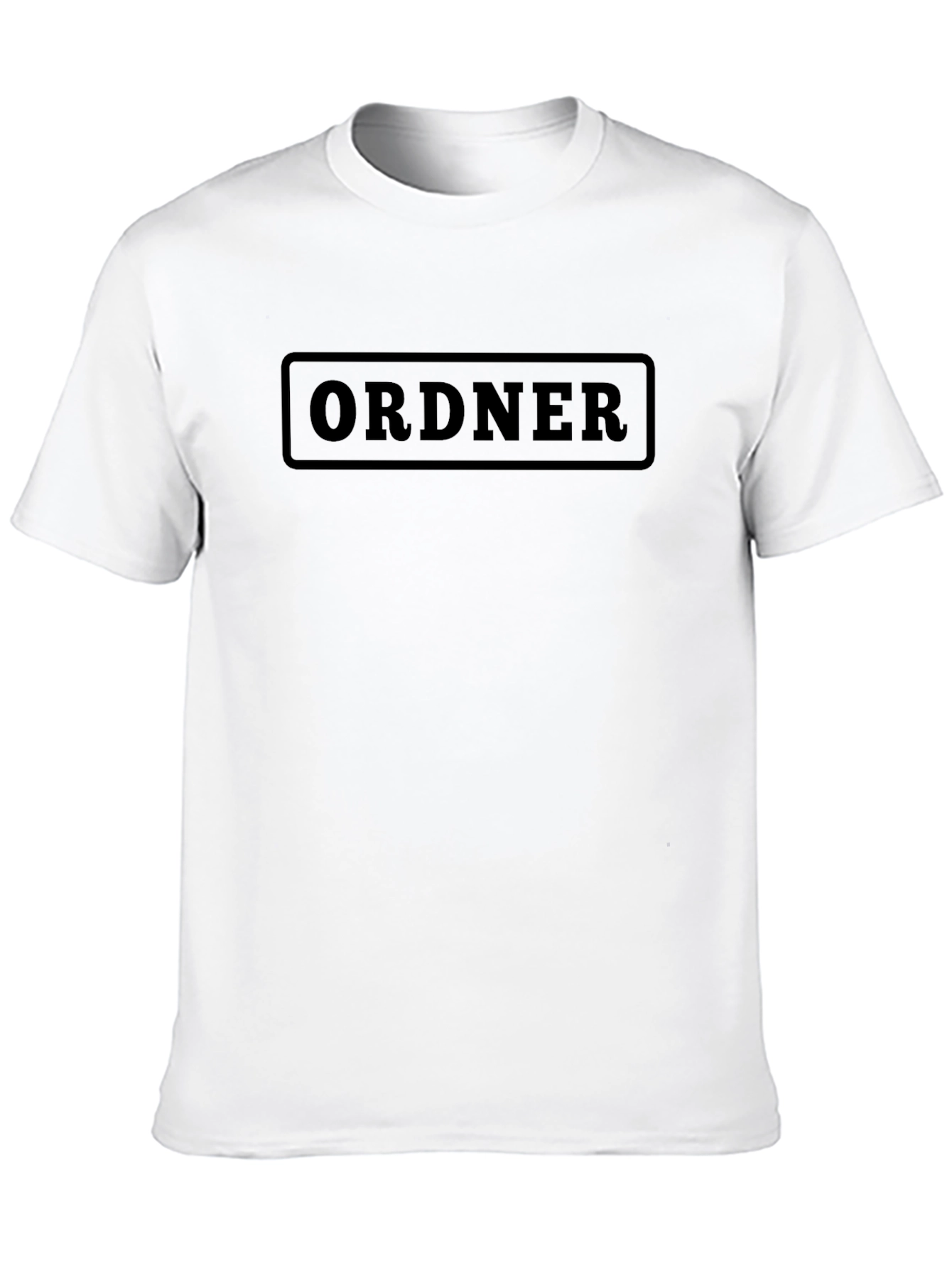 Black ORDNER Graphic T-Shirt - Black Cotton Blend Casual Wear view 10