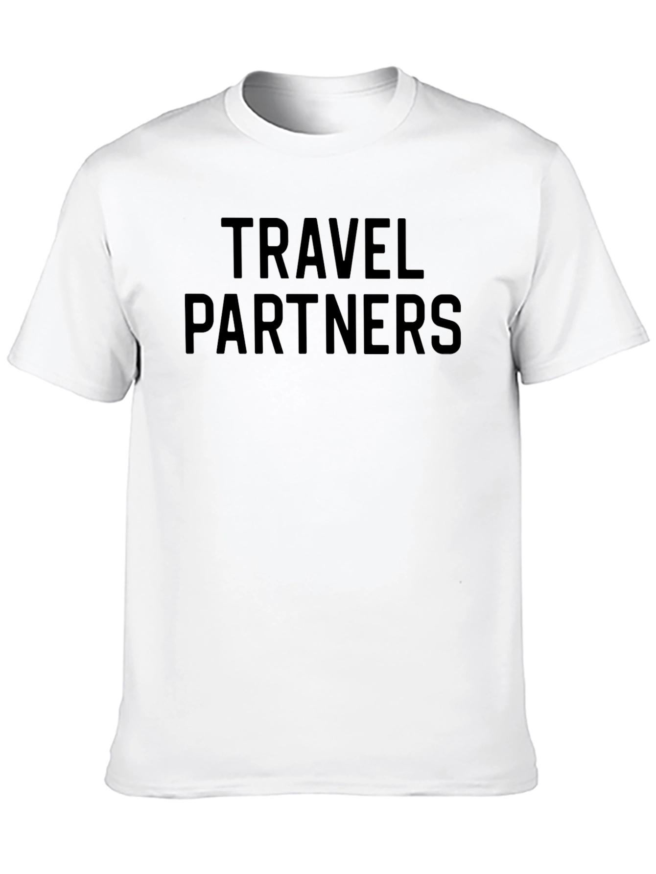 Black Travel Partners Graphic Tee - Black Crew Neck T-Shirt view 10