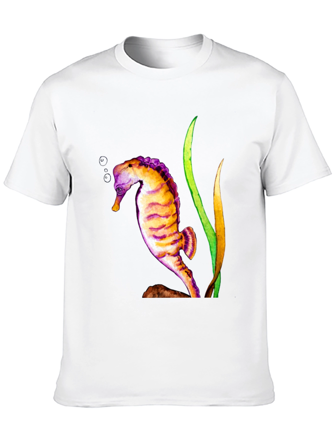 Black Seahorse Graphic Black T-Shirt view 10