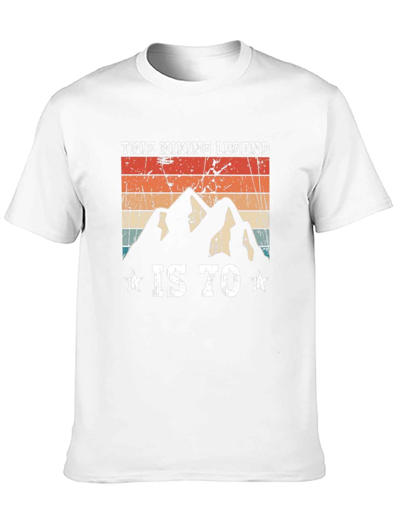 Black Hiking Legend 70th Birthday T-Shirt view 10
