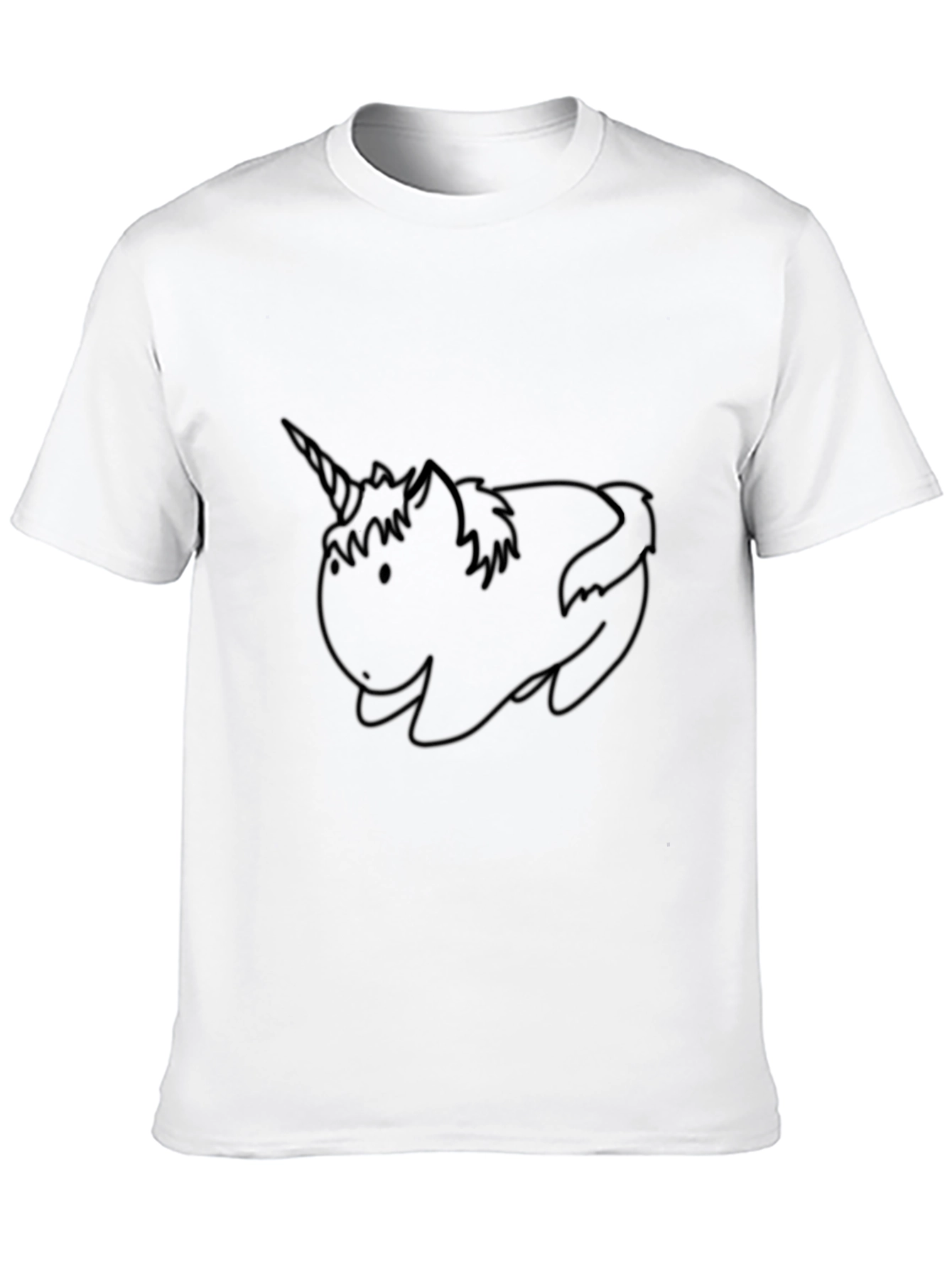 Black Unicorn Graphic Tee - Black Cotton Comfort view 10