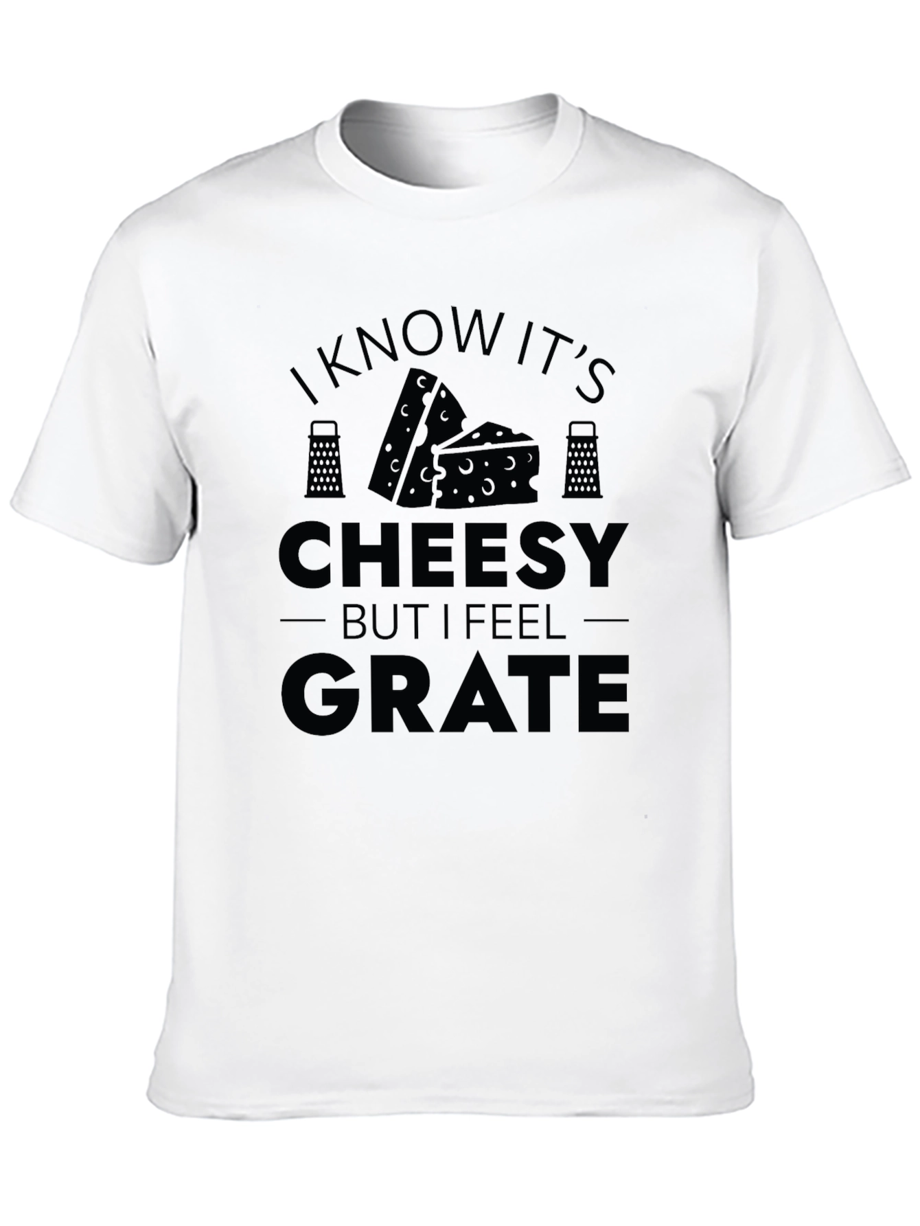 Black Funny Cheesy Grate T-Shirt view 10