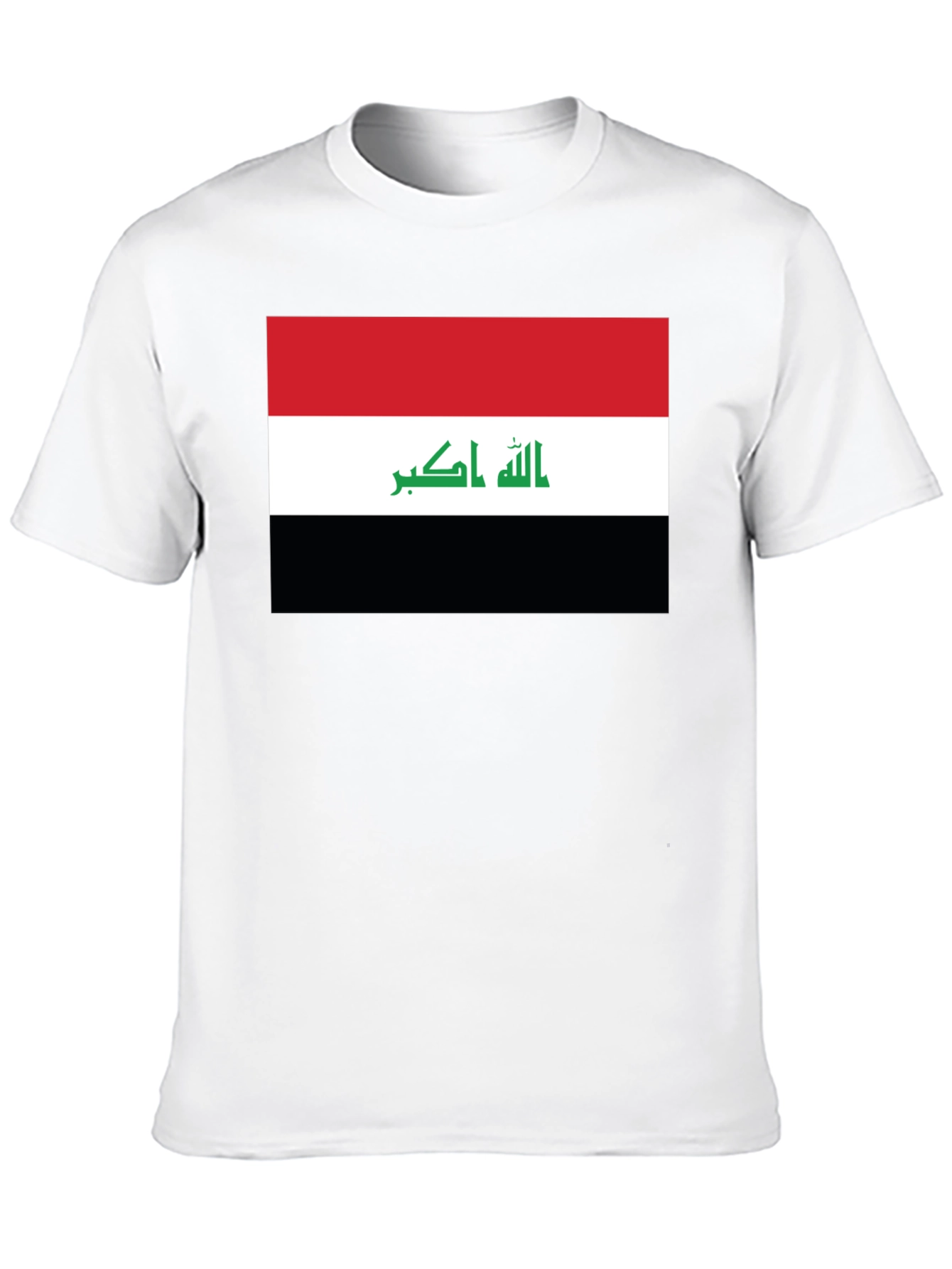 Black Iraq Flag T-Shirt - Show Your Pride view 10