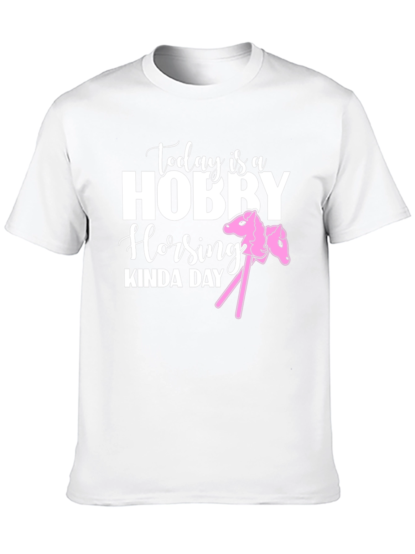 Black Hobby Horsing Kinda Day Graphic Tee view 10