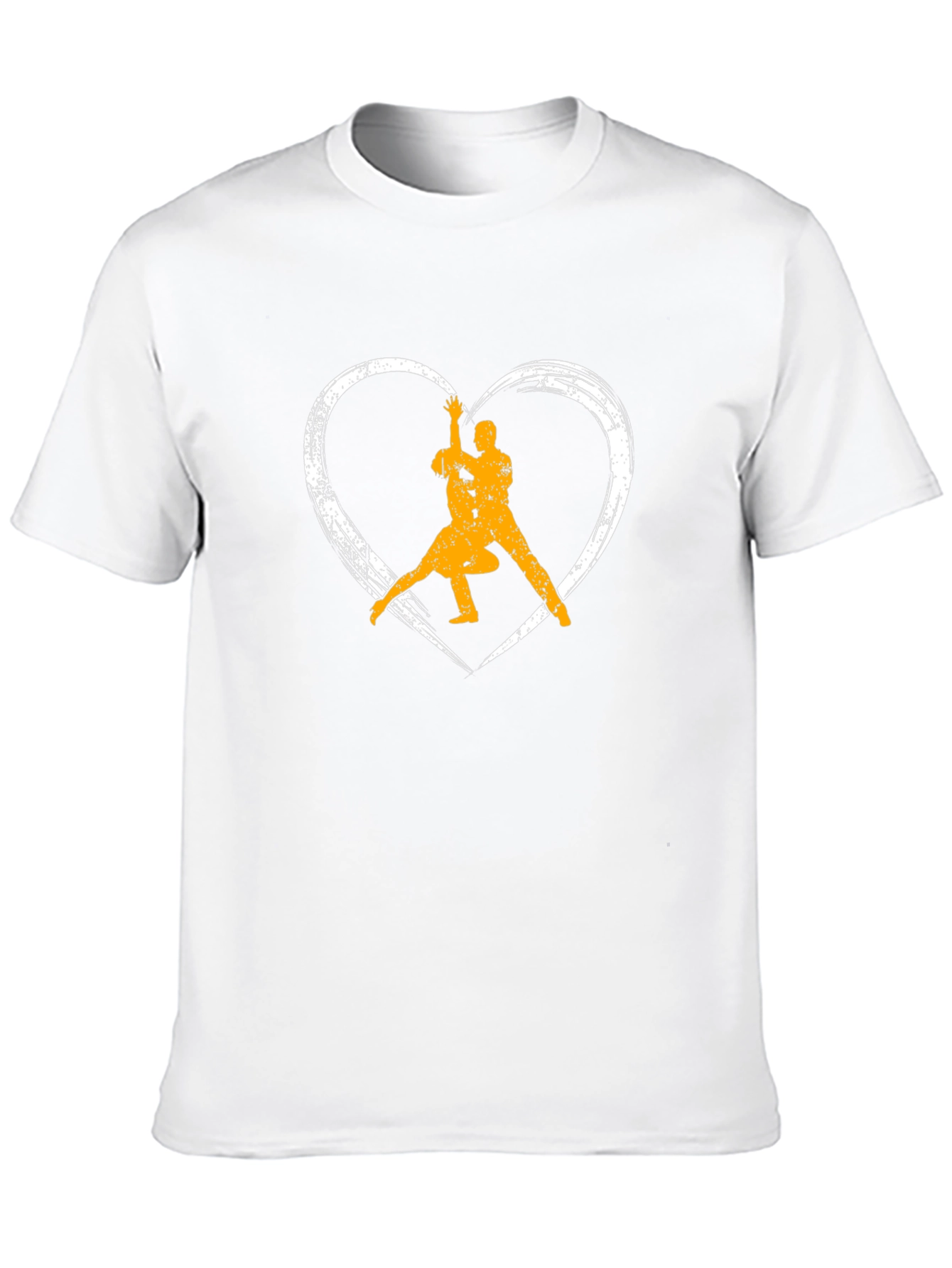 Black Dance Lover's Black T-Shirt - Heart Graphic view 10