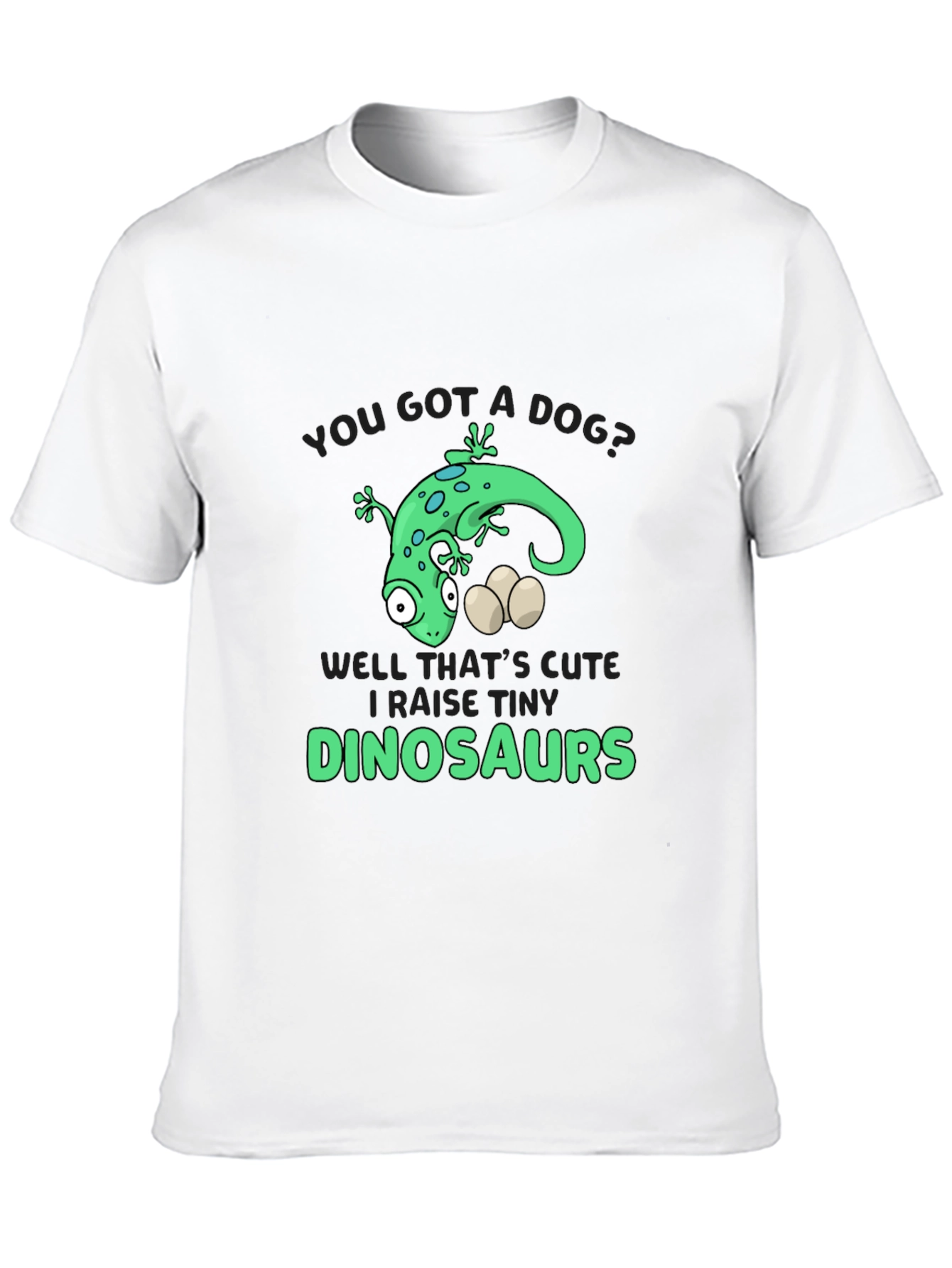 Black Funny Lizard Dinosaur T-Shirt view 10