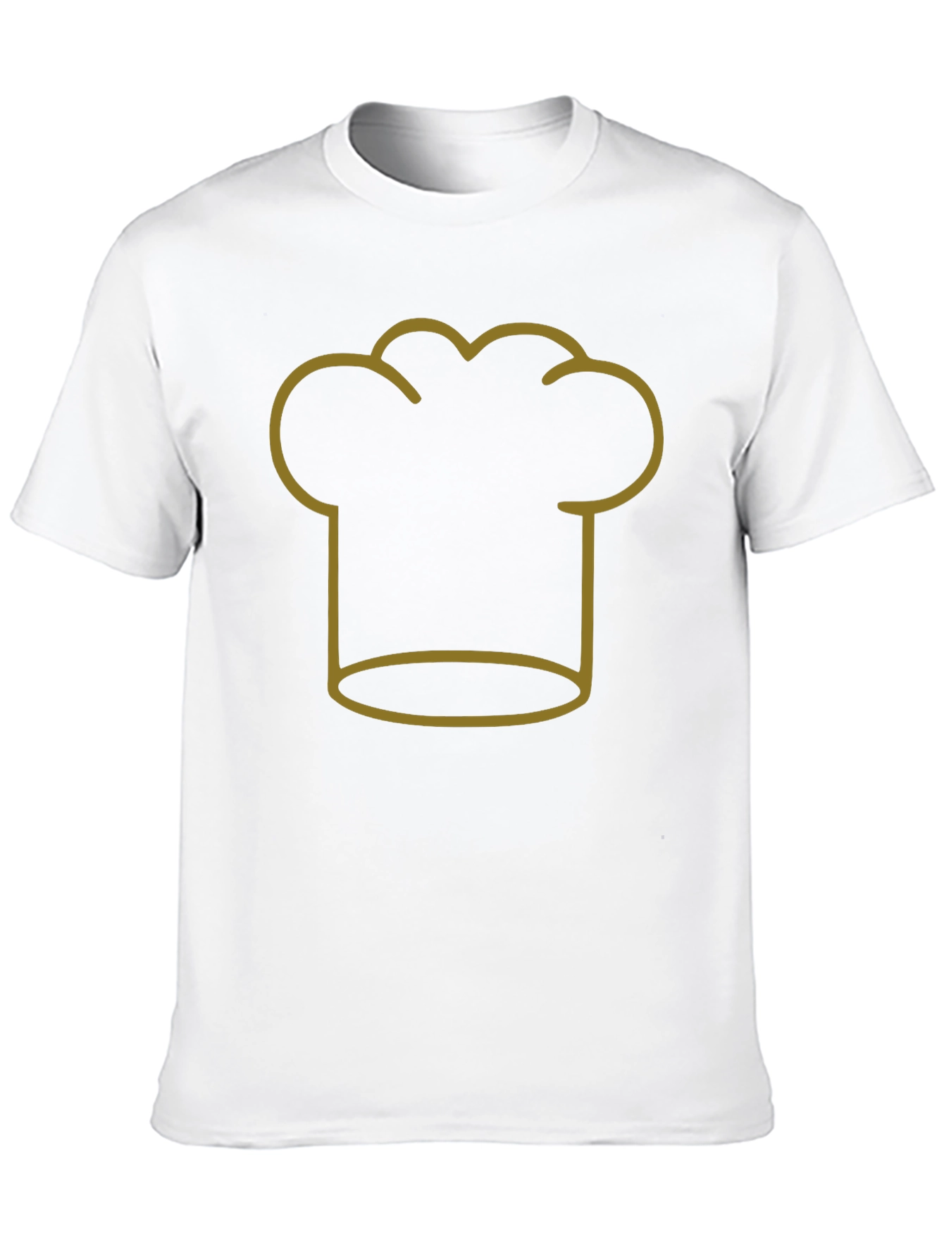 Black Chef Hat Outline T-Shirt view 10