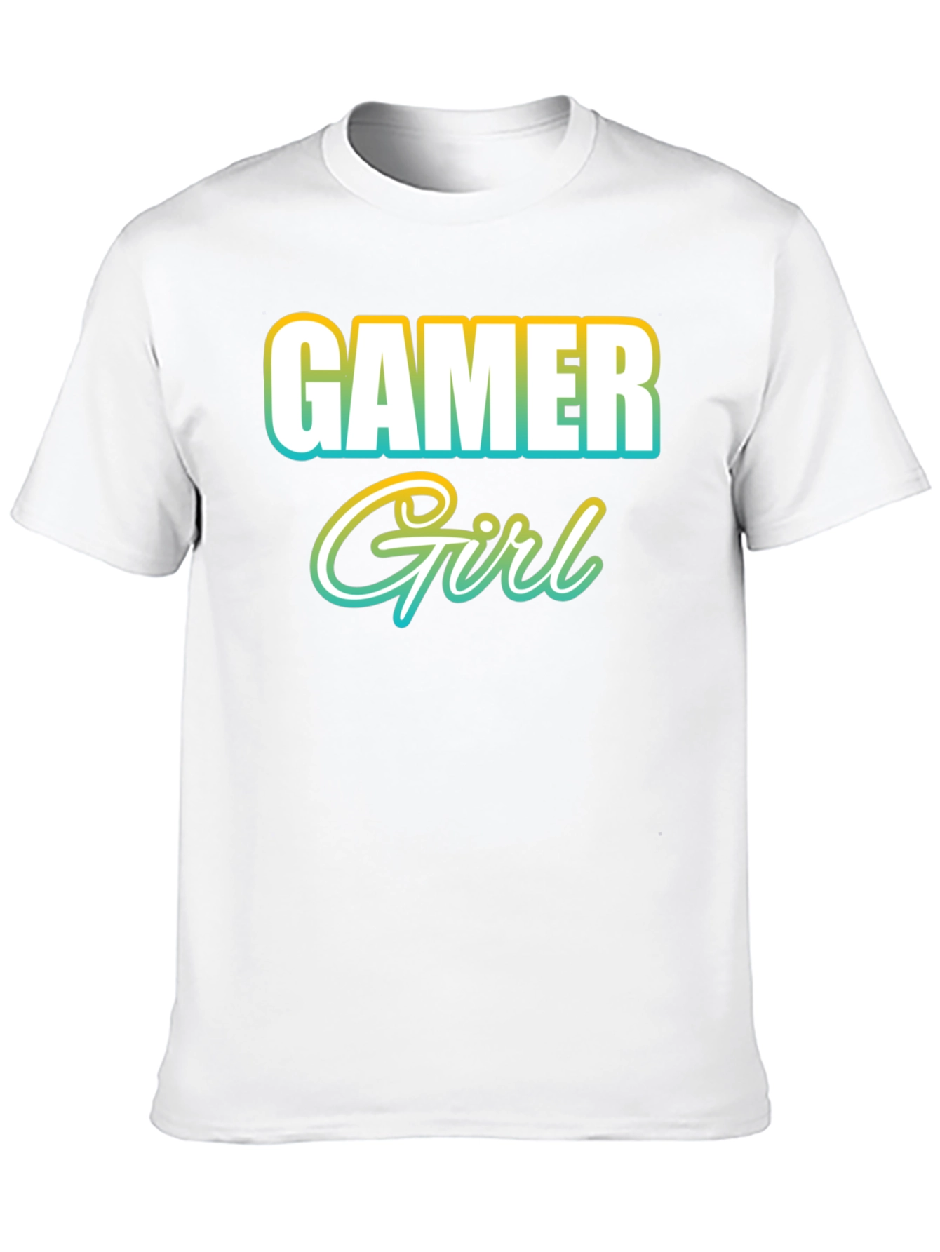 Black Gamer Girl T-Shirt - Black view 10