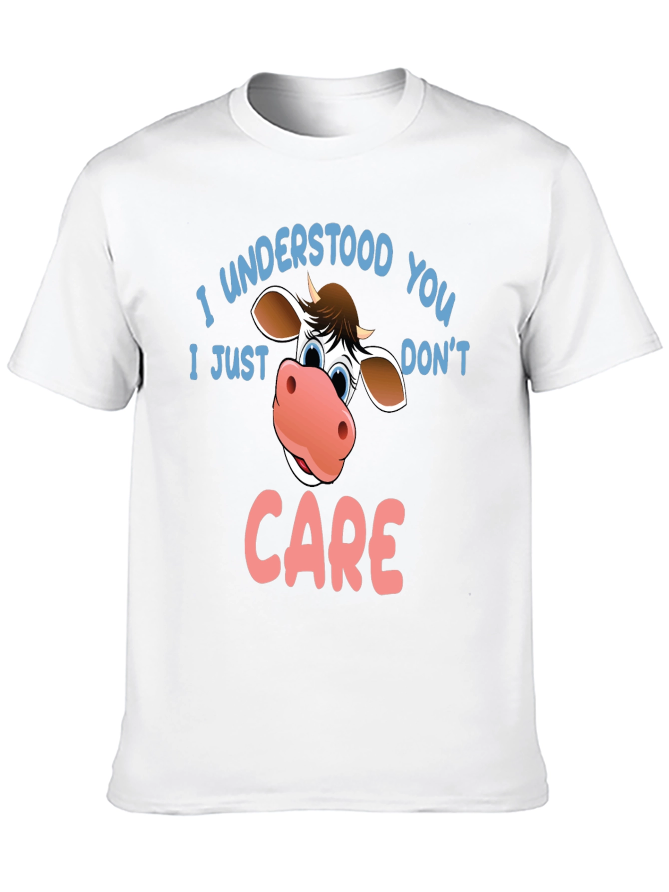 Black Funny Cow Graphic T-Shirt - I Understood You view 10