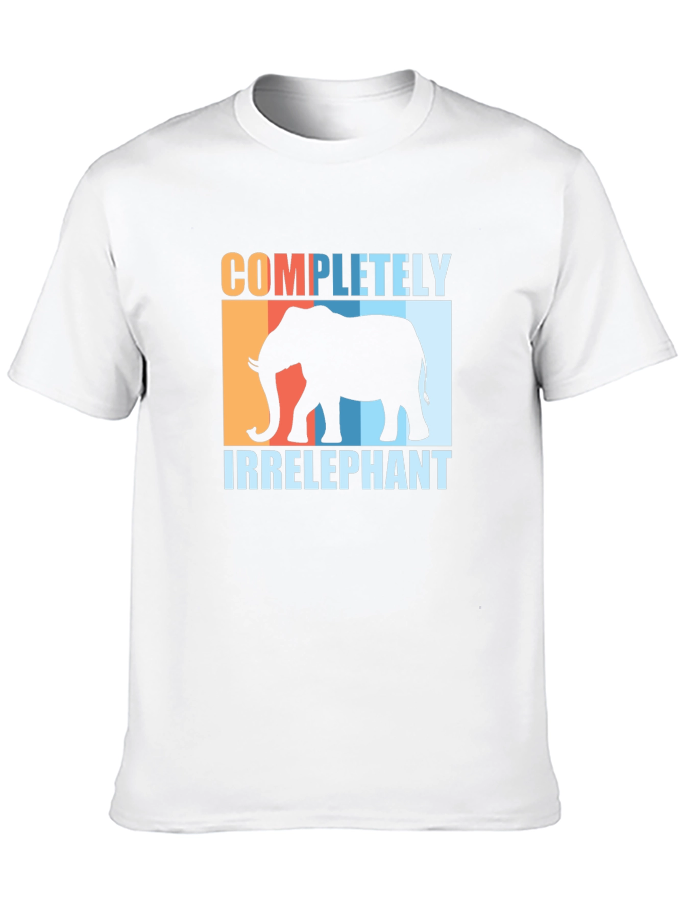 Black Irrelephant T-Shirt - Funny Elephant Graphic Tee view 10