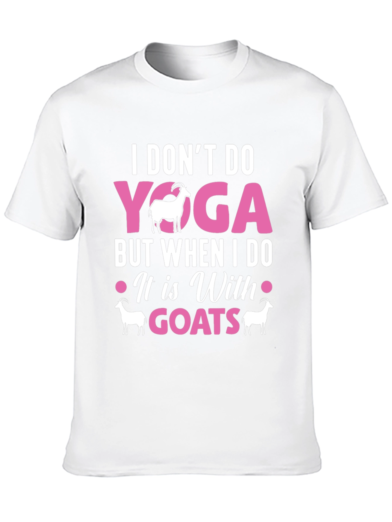 Black Yoga With Goats Graphic Tee view 10