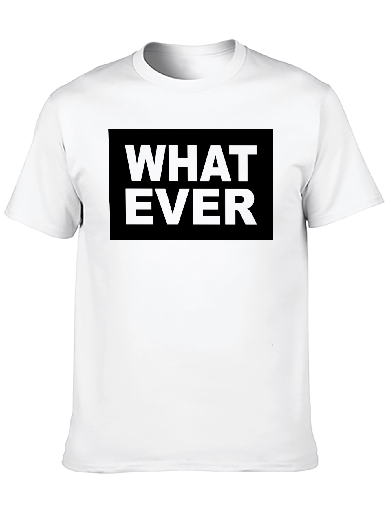Black Whatever Graphic Tee - Unisex Casual Style view 10