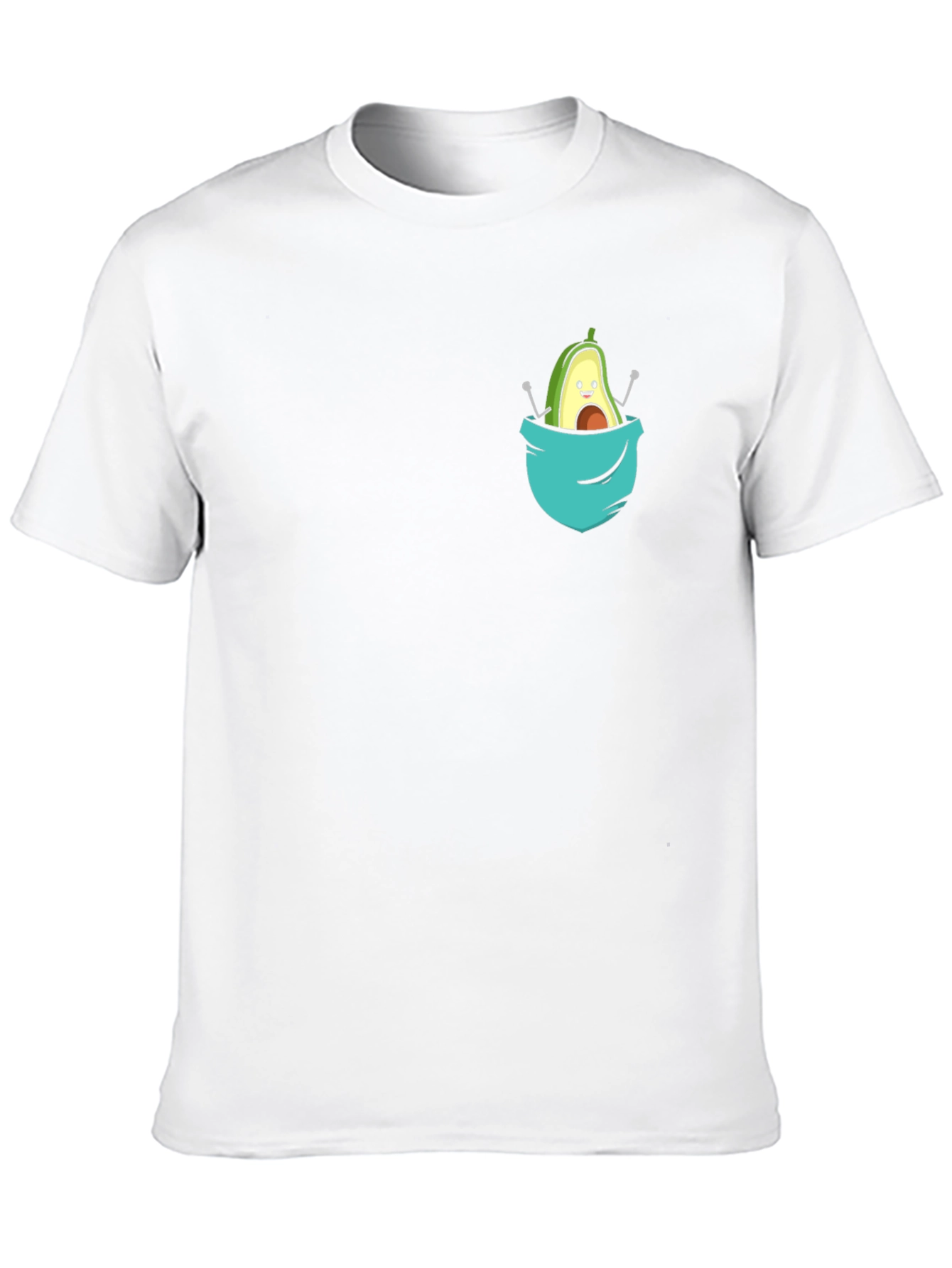 Avocado Pocket Tee - Cute Graphic T-Shirt - 10