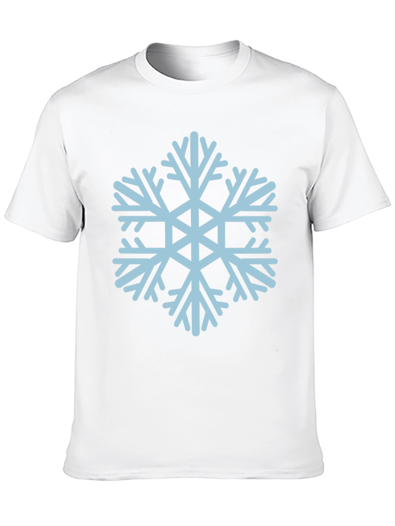 Black Snowflake Graphic Tee - Black Casual T-Shirt view 10