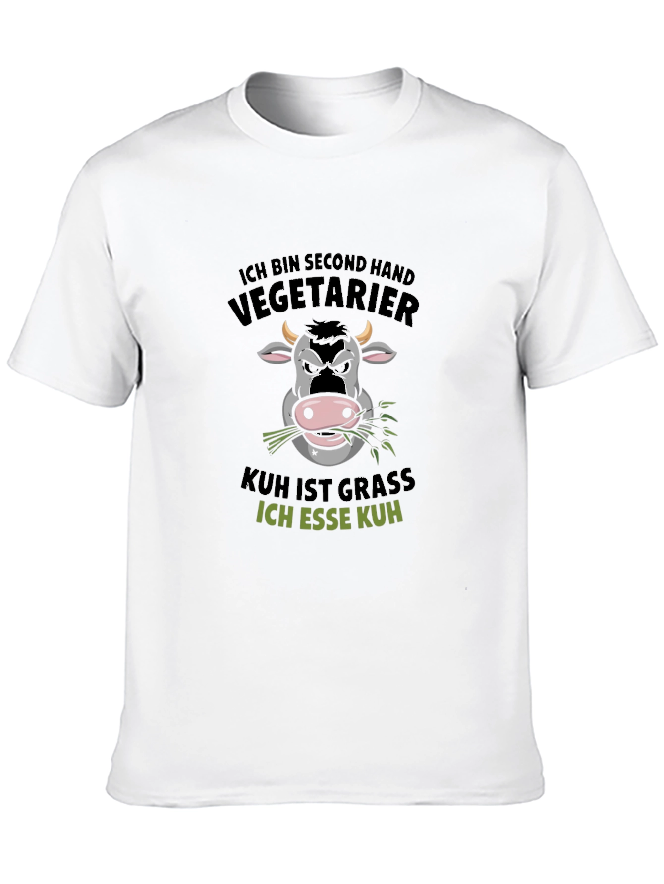Black Second Hand Vegetarian T-Shirt view 10