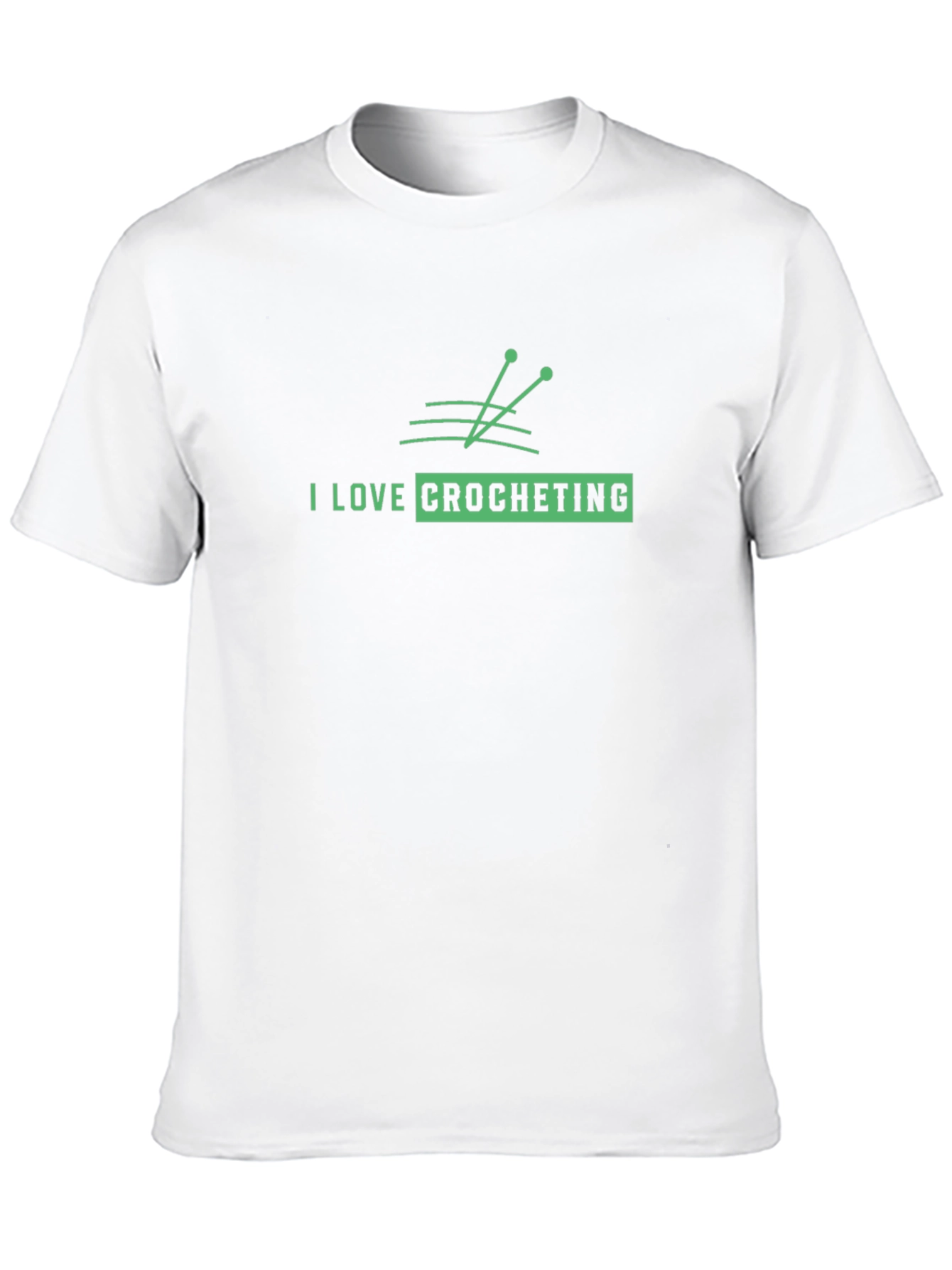 Black I Love Crocheting Graphic T-Shirt - Black view 10