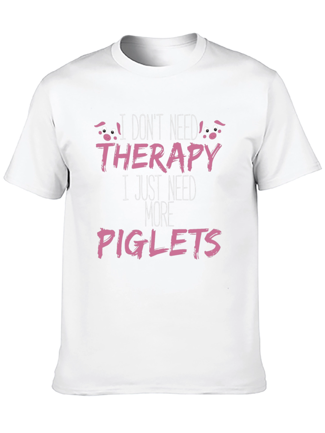 Black Funny Piglets T-Shirt - Therapy Alternative view 10