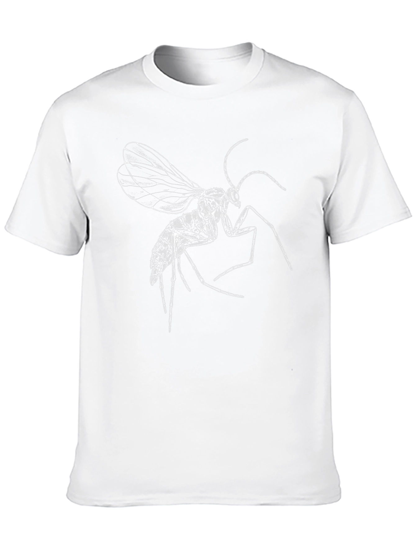 Black Insect Graphic Tee - Black Cotton T-Shirt view 10