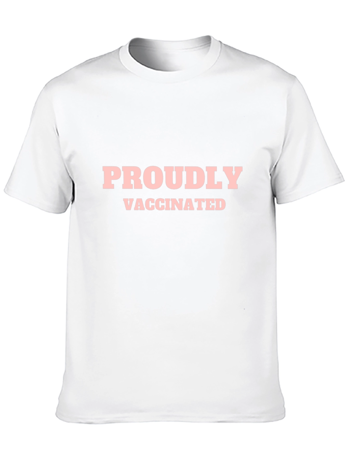 Black Proudly Vaccinated Black T-Shirt view 10