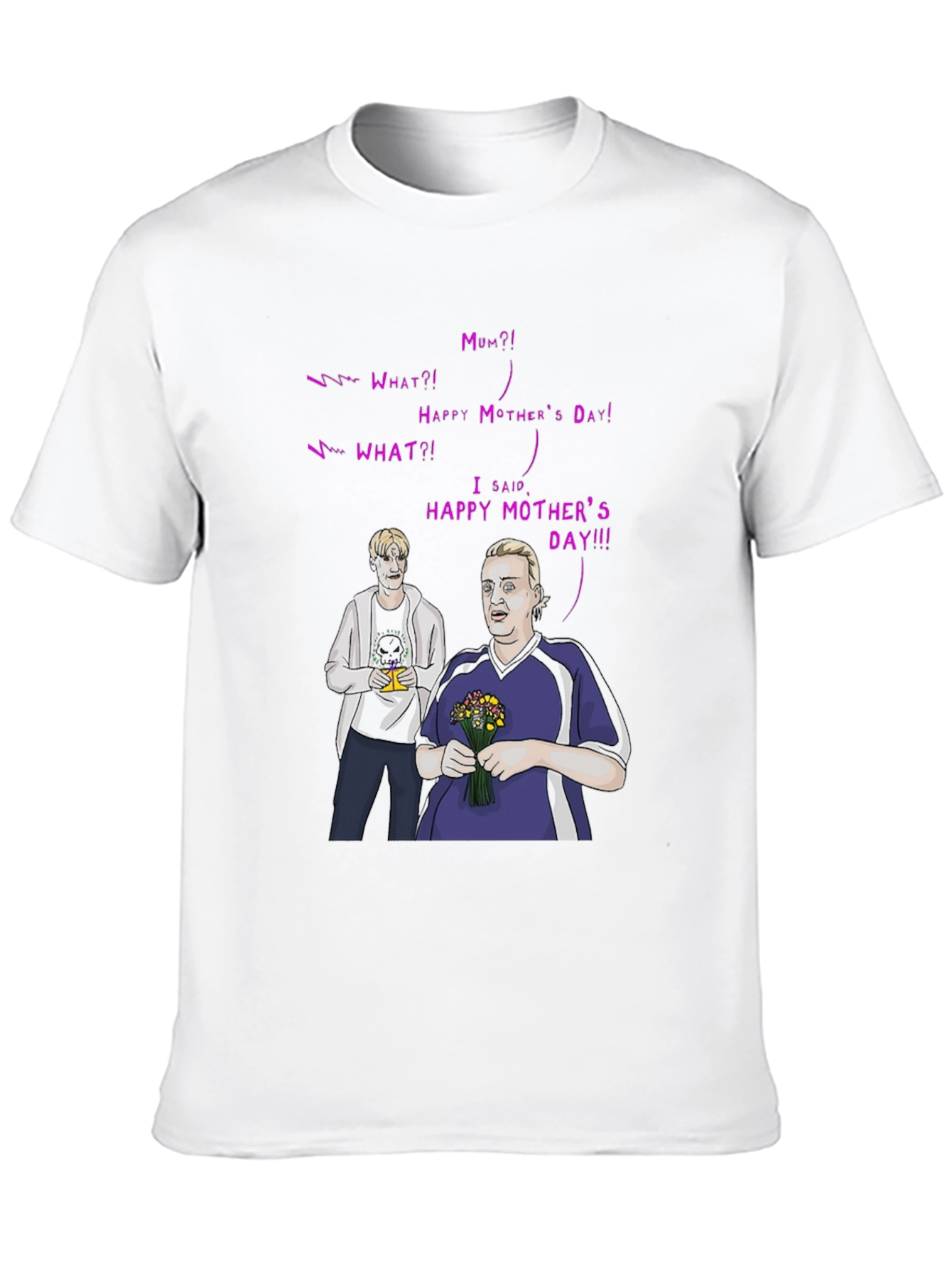 Black Happy Mother's Day T-Shirt - Funny Graphic Tee view 10