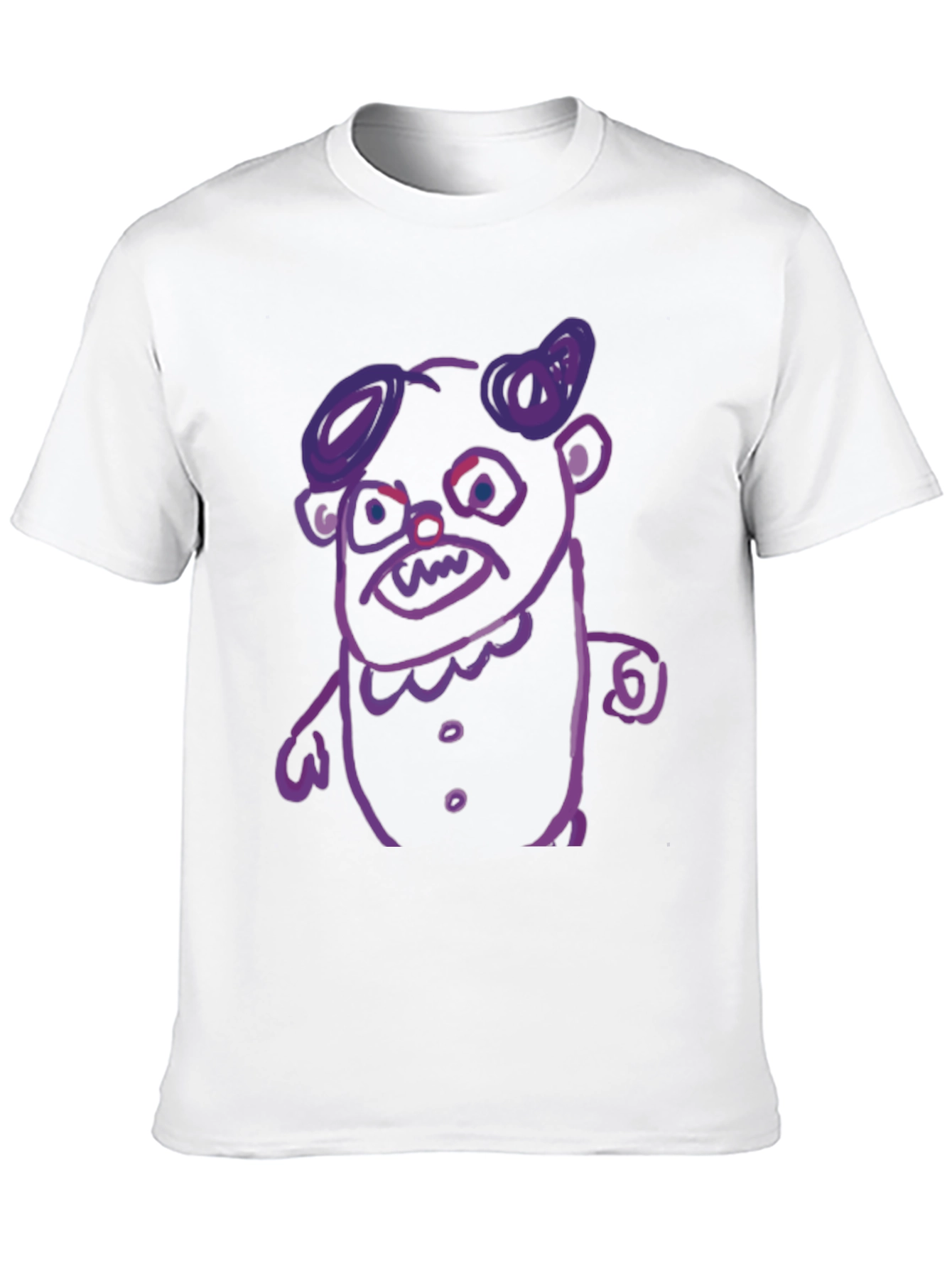 Black Monster Graphic T-Shirt - Black Cotton Tee view 10