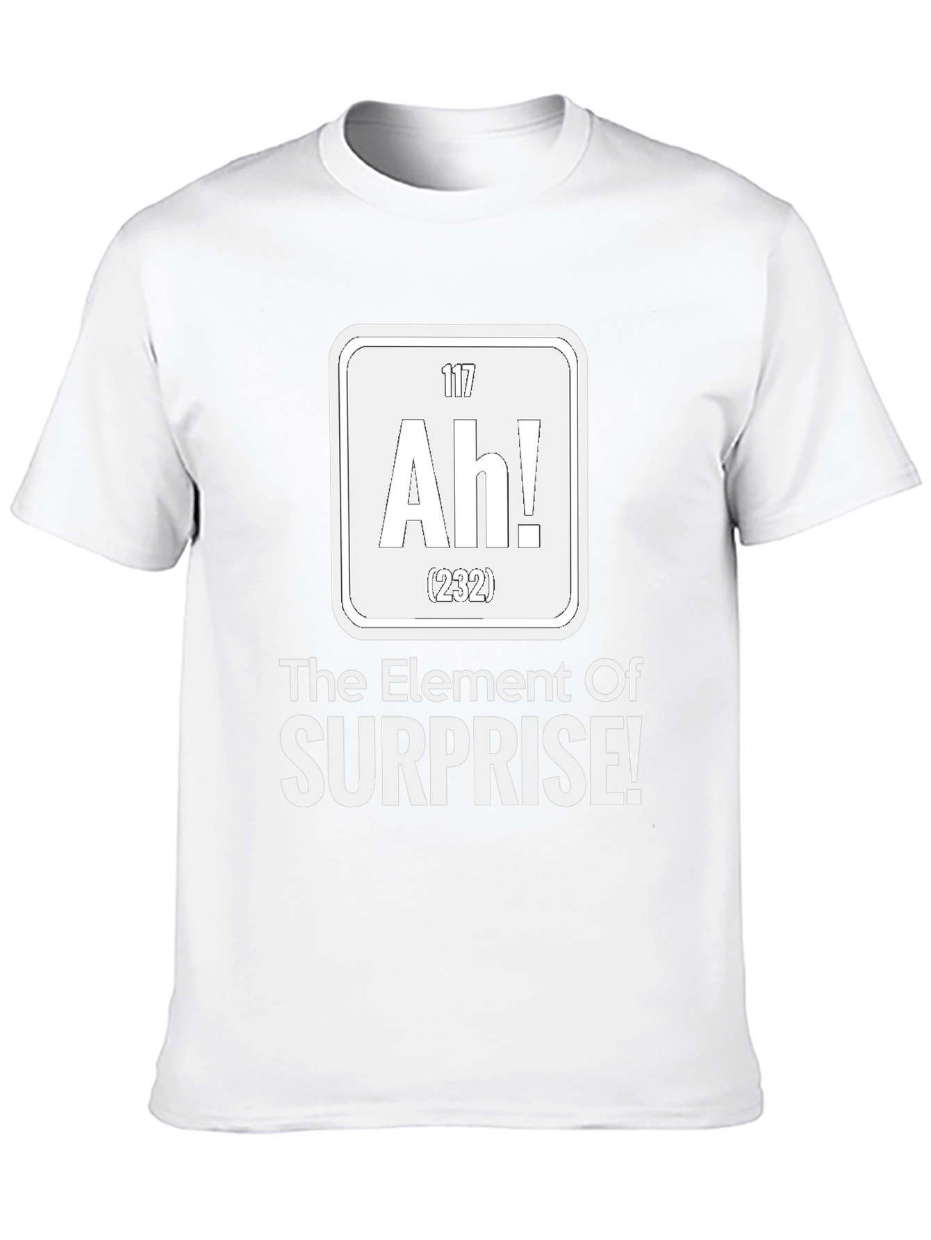 Black The Element of Surprise Funny Science T-Shirt view 10