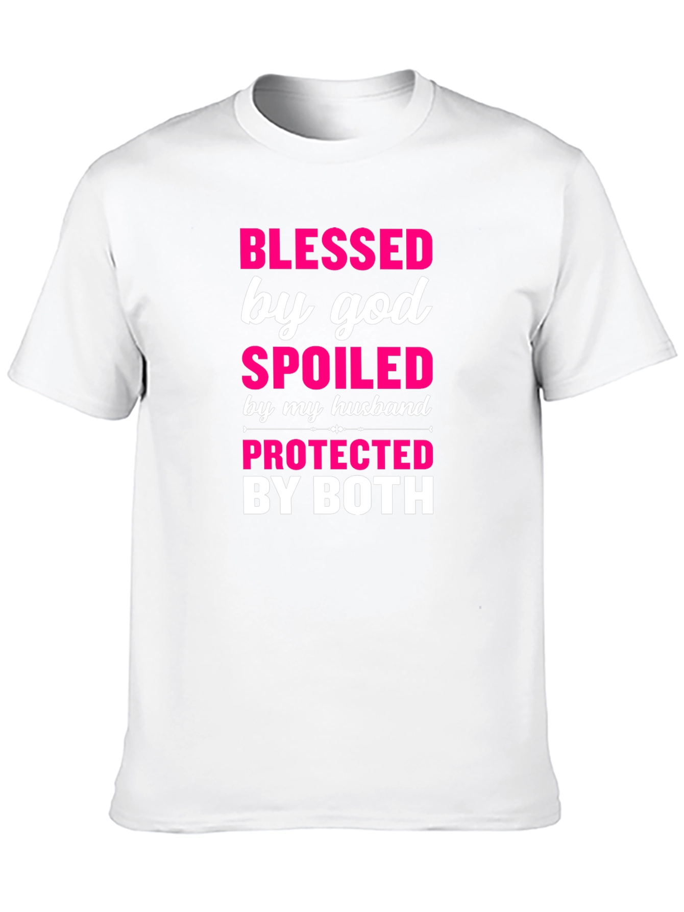 Black Blessed Spoiled Protected Graphic Tee view 10
