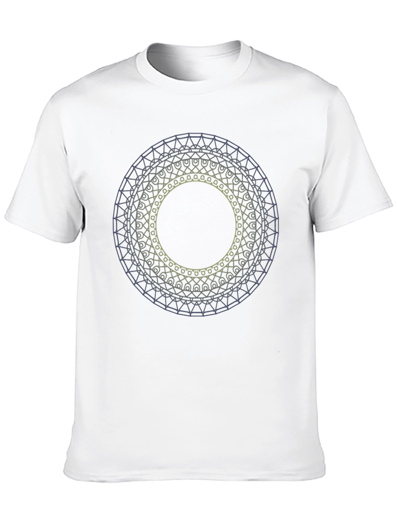 Black Geometric Mandala T-Shirt view 10