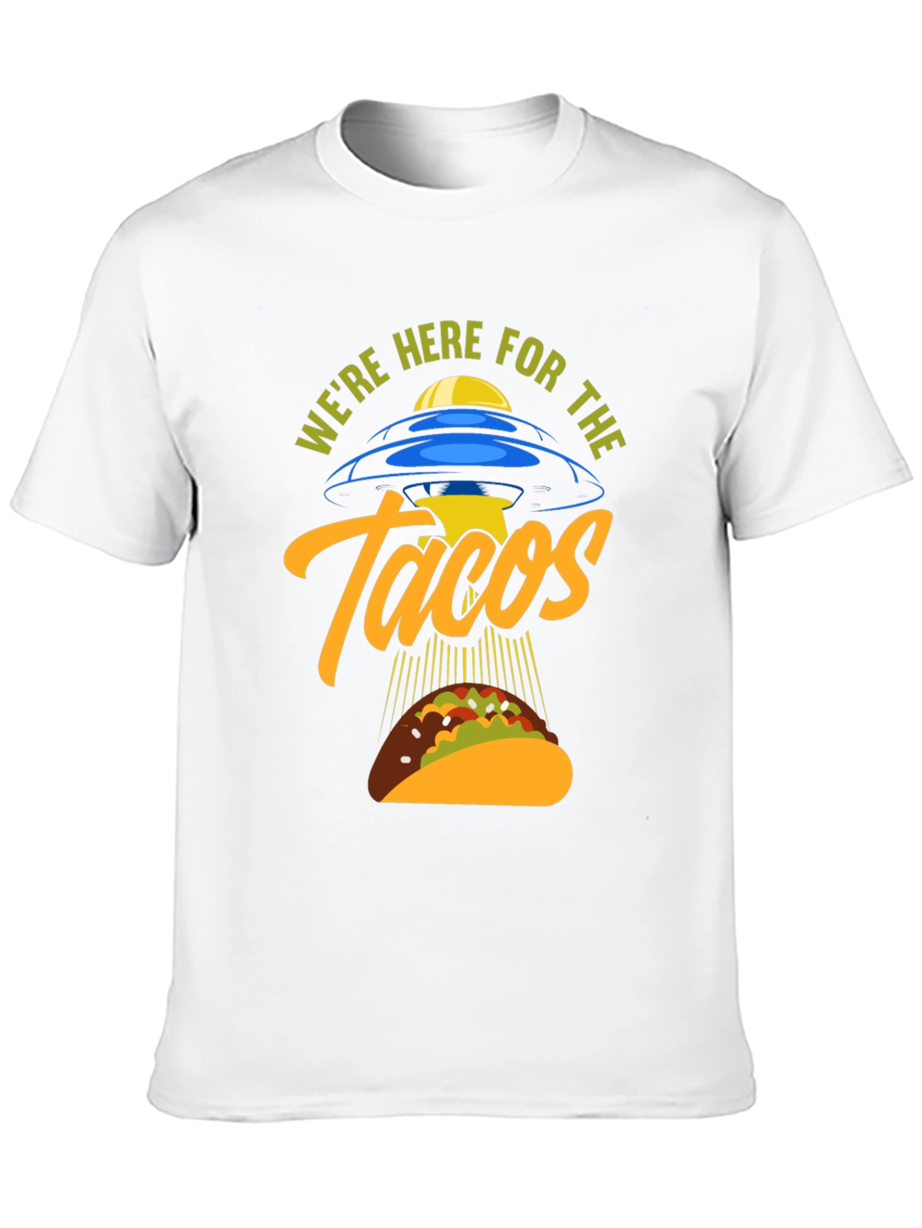 Black We're Here For The Tacos Black T-Shirt view 10