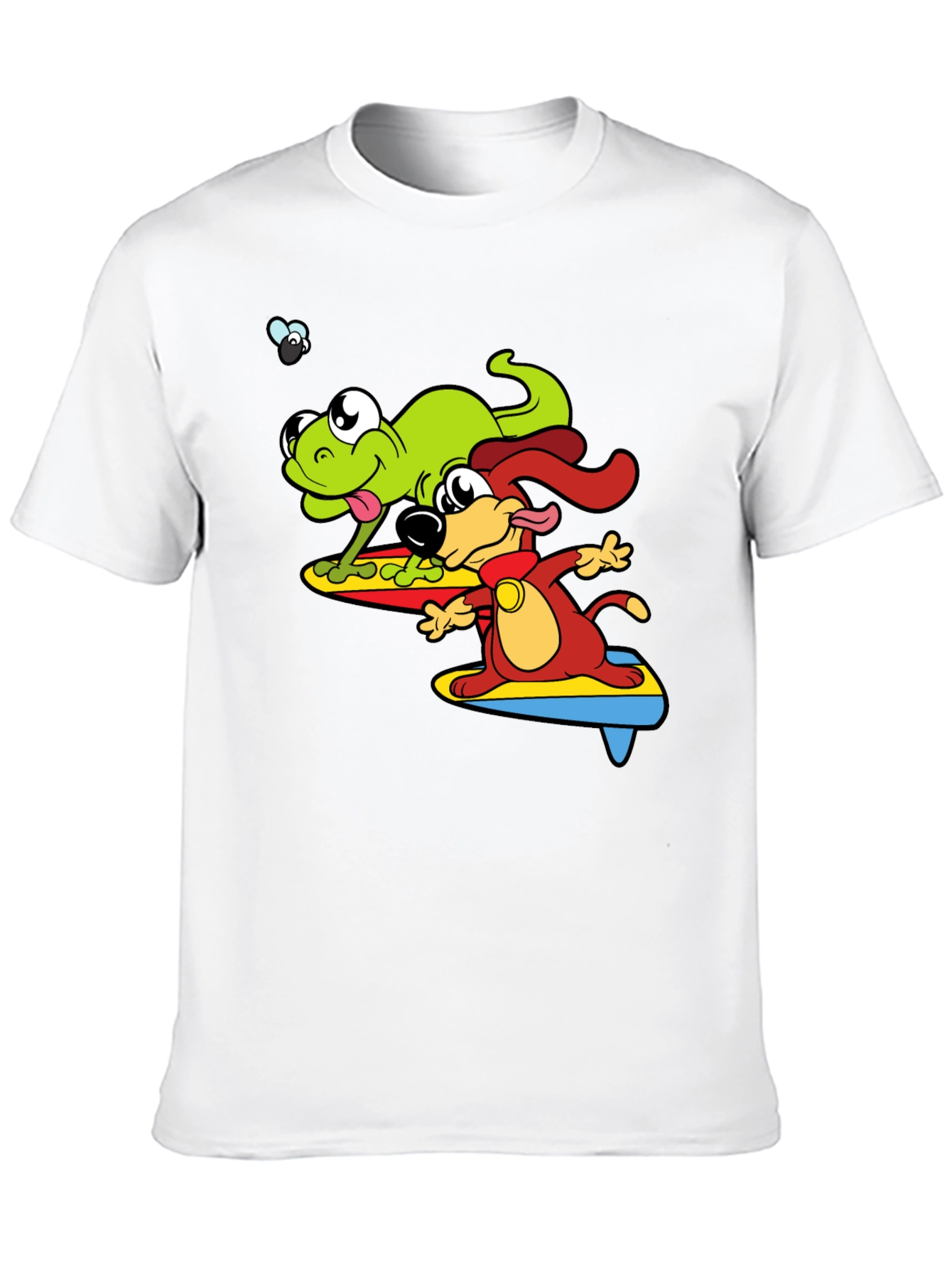 Black Surf's Up! Frog & Dog Graphic Tee view 10