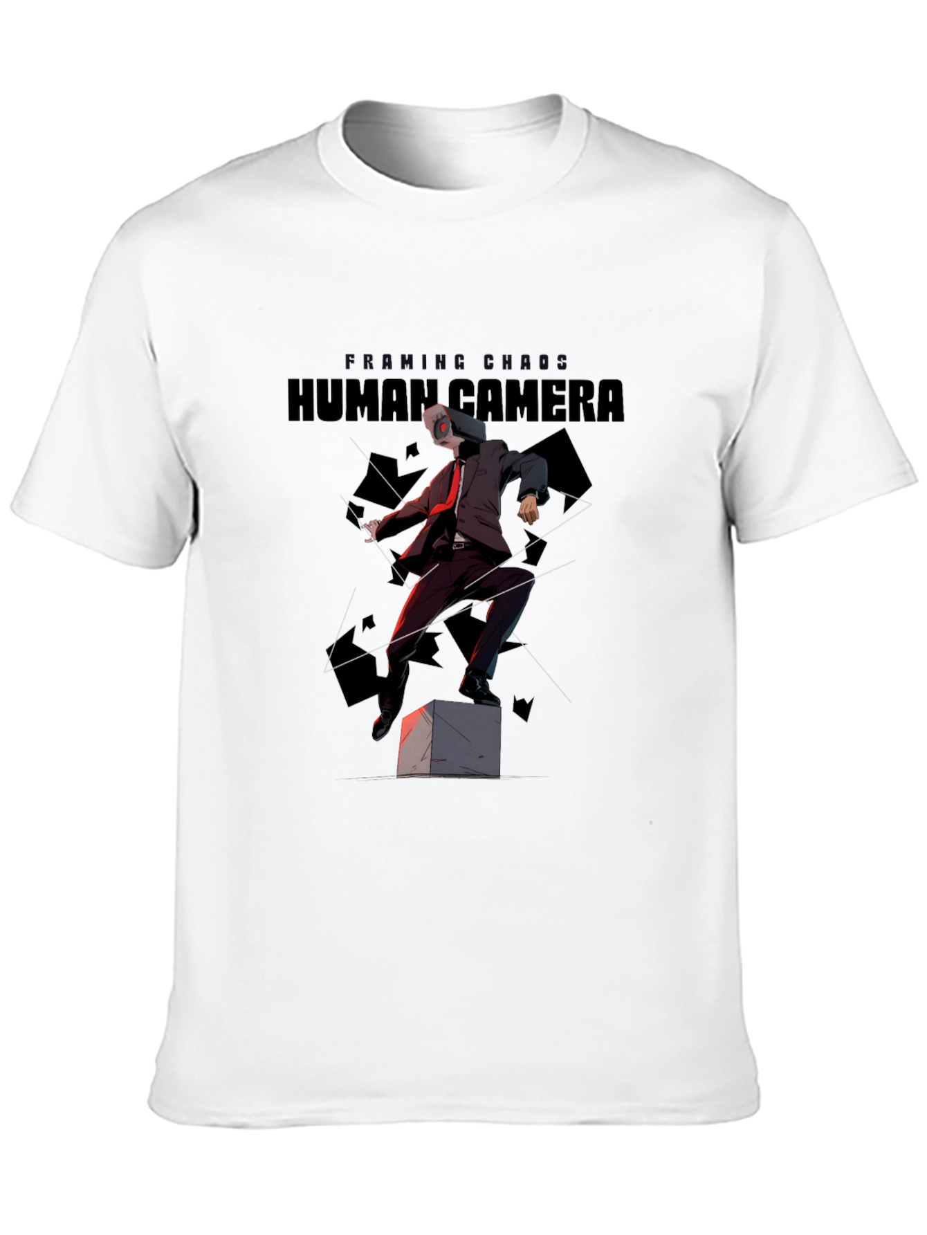 Black Human Camera Graphic Tee view 10