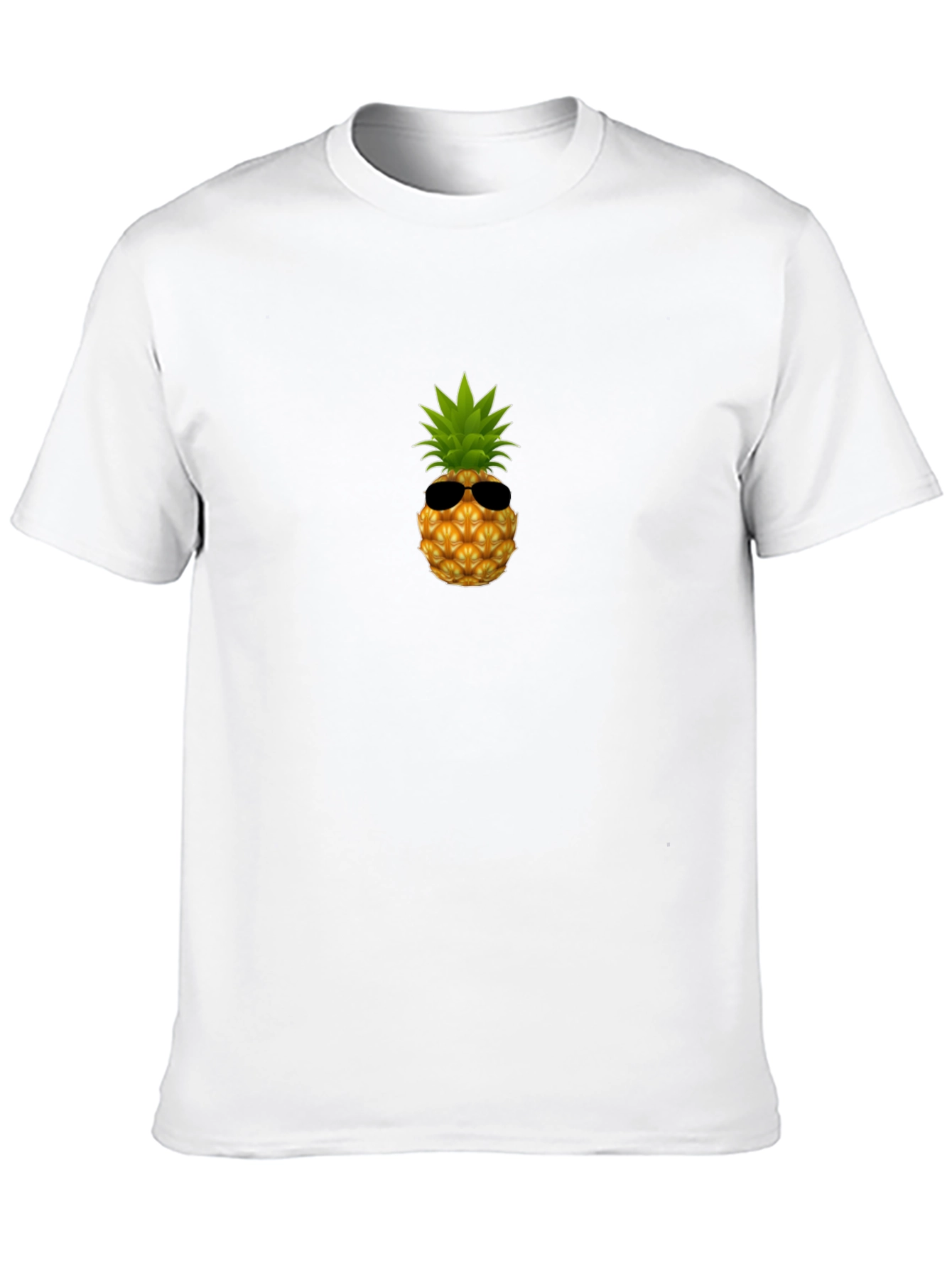 Black Cool Pineapple Graphic Tee - Black Cotton Shirt view 10
