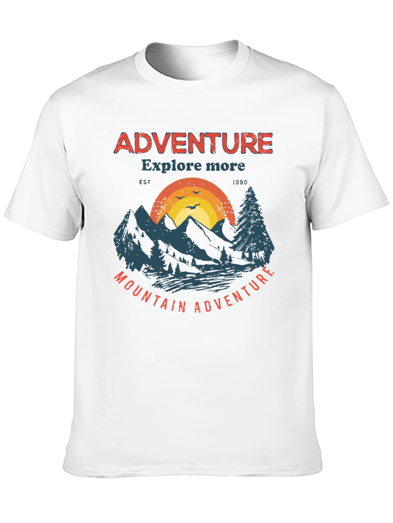 Black Adventure Mountain Graphic Tee view 10