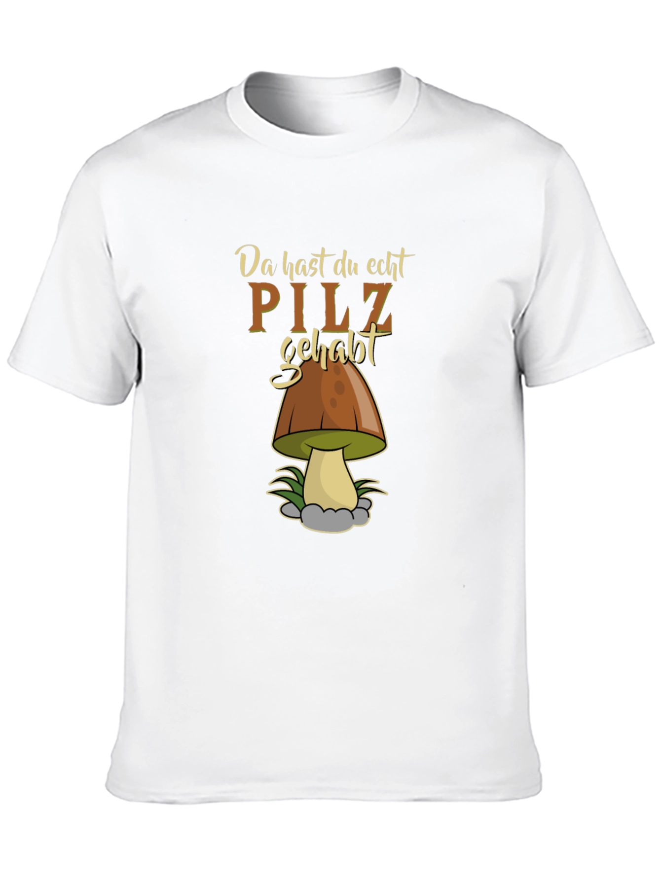 Black Funny "Pilz Gehabt" Mushroom Graphic Tee view 10