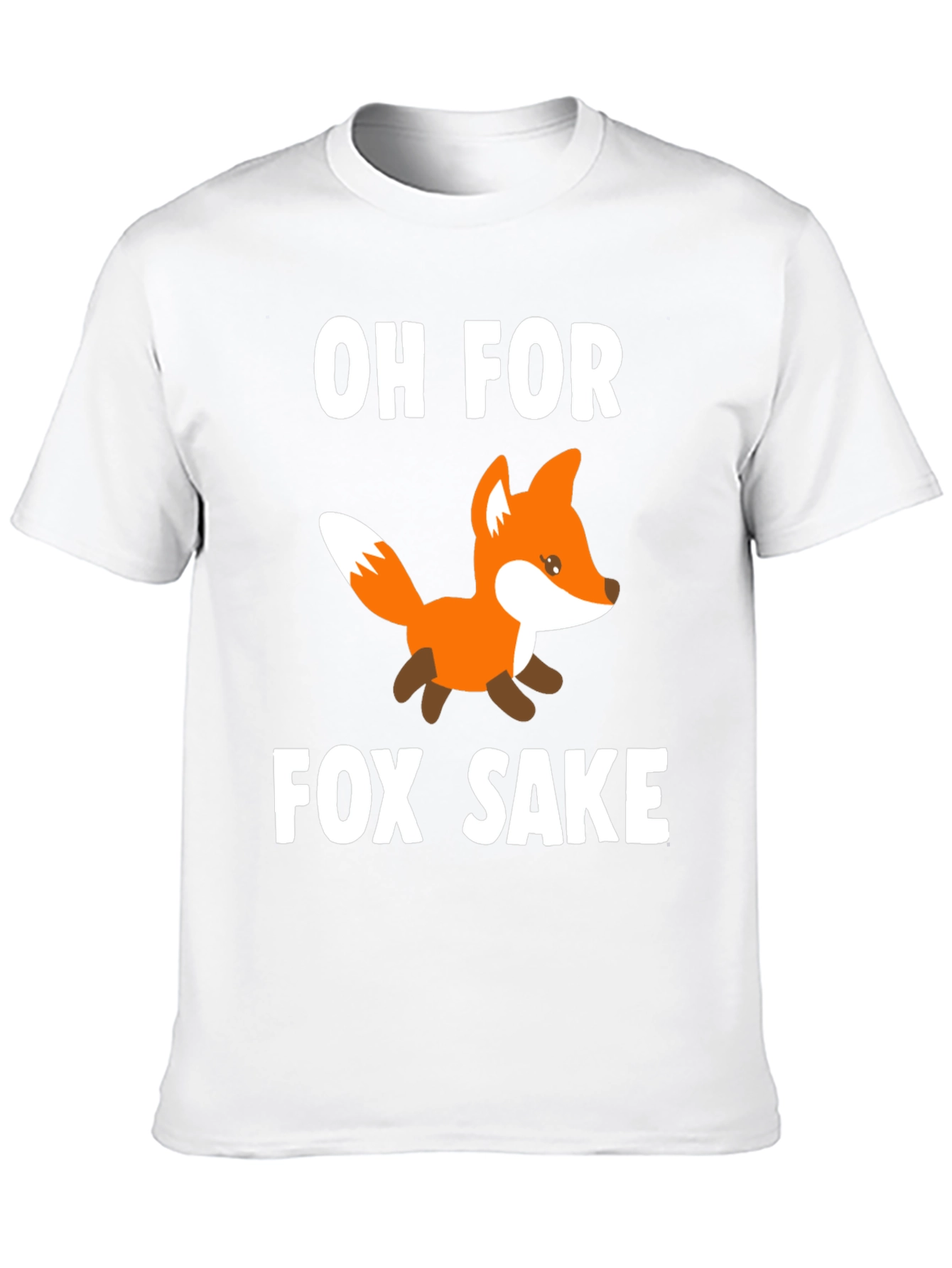 Black Oh For Fox Sake T-Shirt - Novelty Graphic Tee view 10