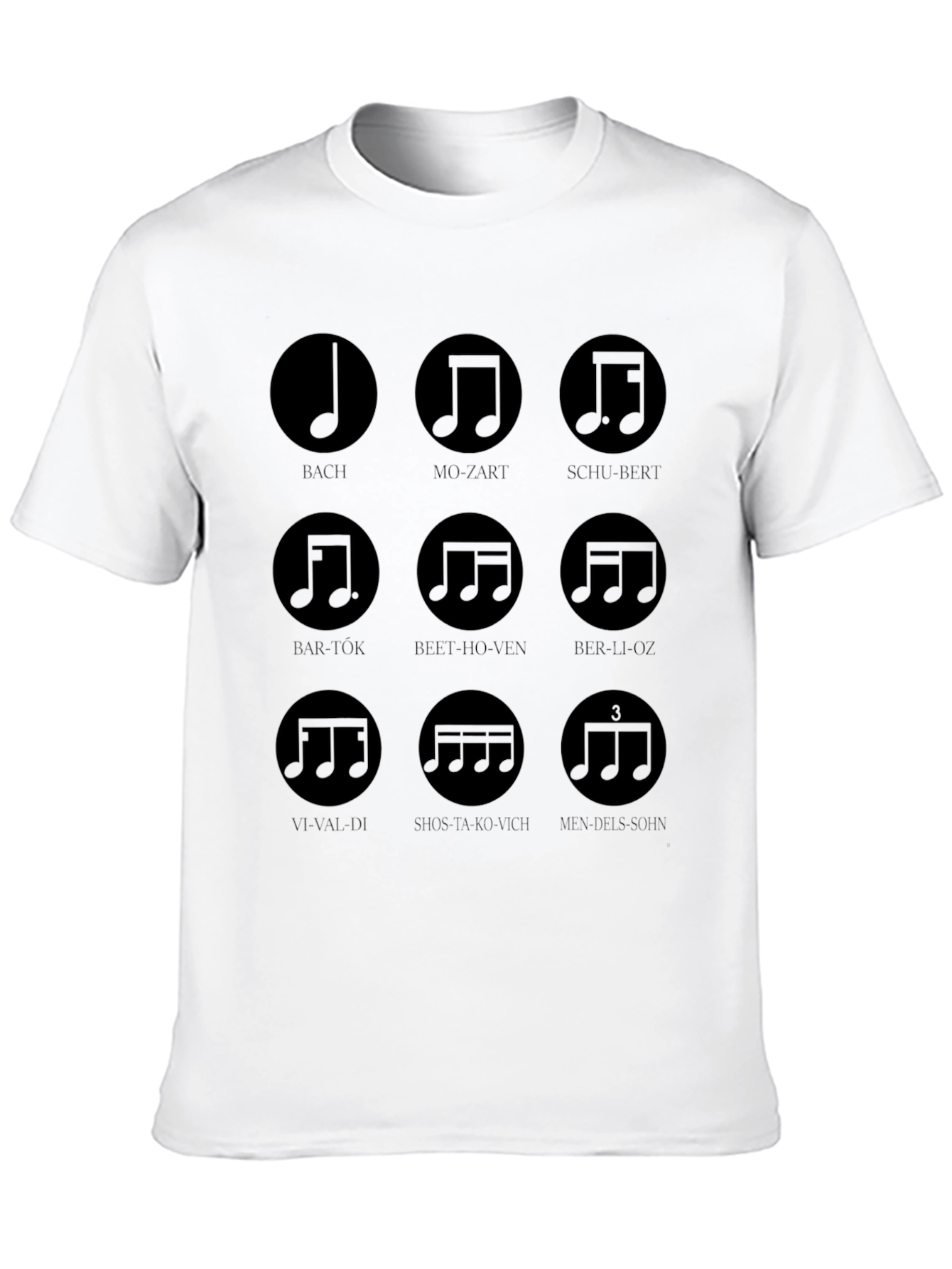 Black Music Composer T-Shirt view 10